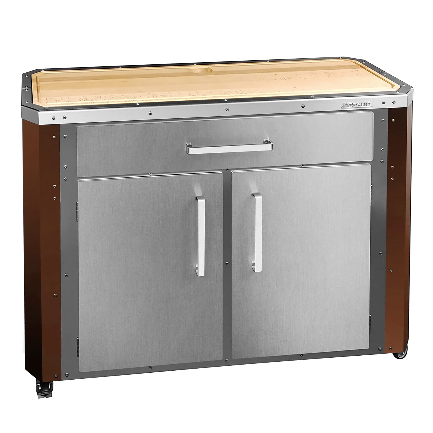 Asteus Tephra Lifestyle Grillstation Edelstahl & braun emailliert