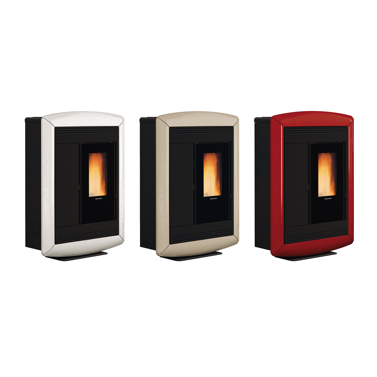 Extraflame Souvenir Lux EVO Pelletofen Majolika Tortora