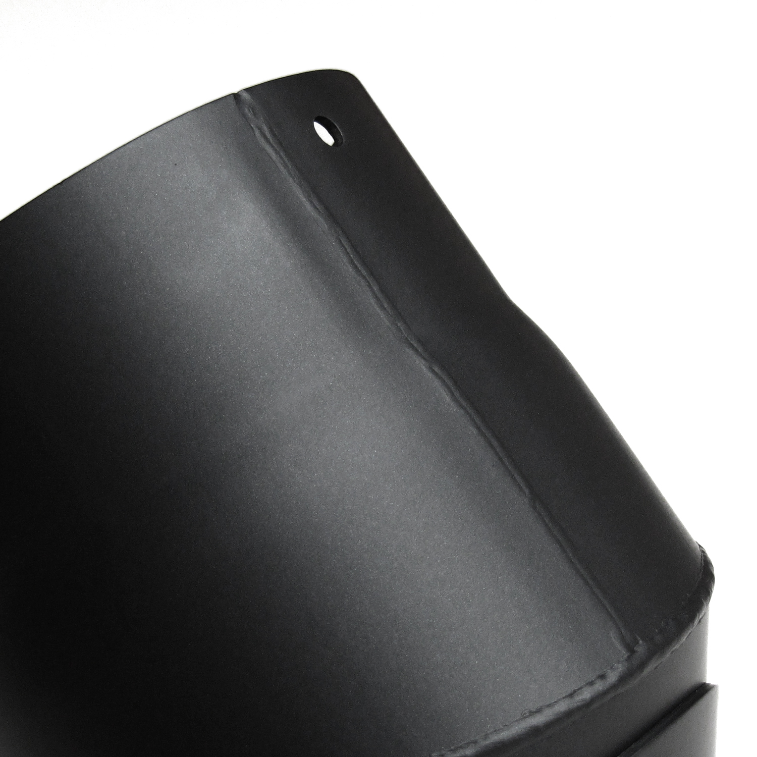 Raik Basic Rauchrohrbogen 120mm schwarz 45° mit Tür für Rauchrohr / Ofenrohr