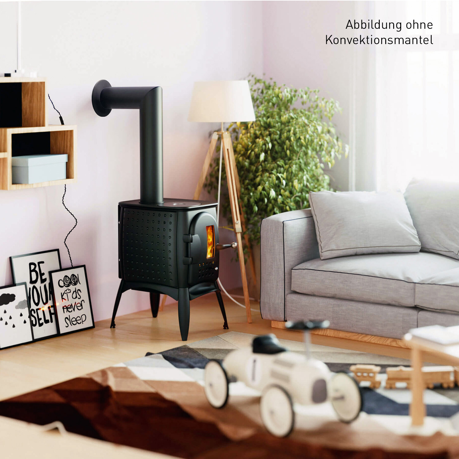 Austroflamm G1 Kaminofen Gusseisen Anthrazit mit Konvektionsmantel Austroflamm G1 Kaminofen Gusseisen Anthrazit mit Konvektionsmantel