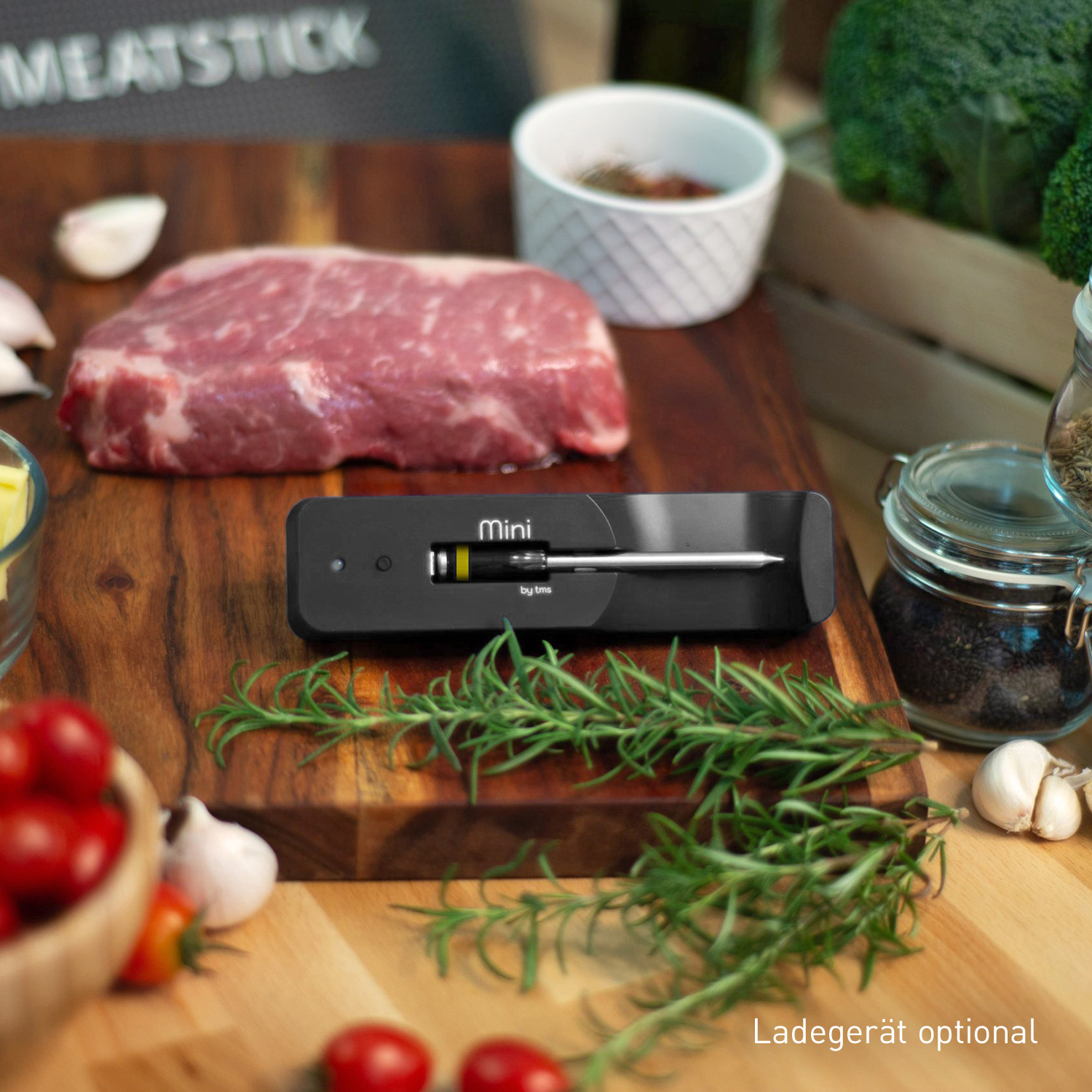The MeatStick Mini Einzelstick Temperaturfühler Gelb