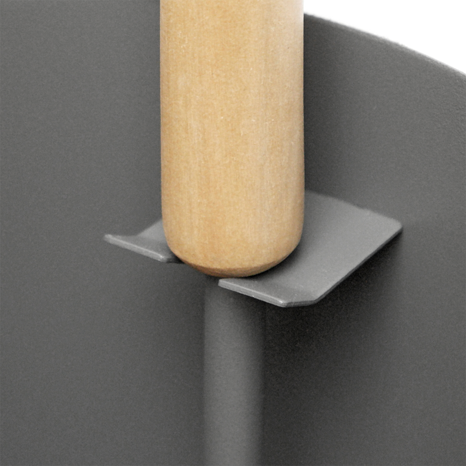 Raik Kaminbesteck 3-tlg OTTO, Ersatzteil Besen, grau, mit Holzgriff