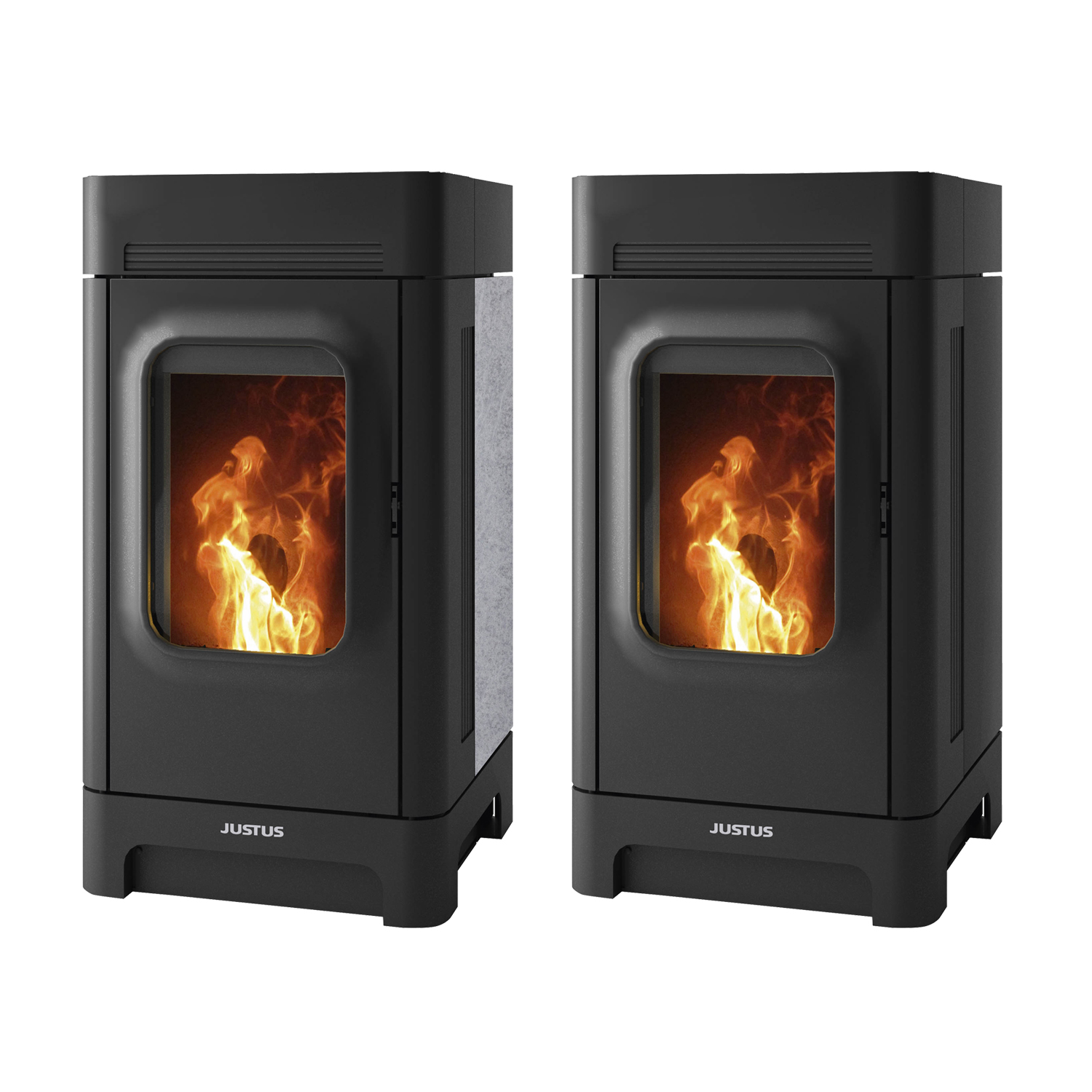 Justus Canis Pelletofen Stahl Schwarz Justus Canis Pelletofen Stahl Schwarz