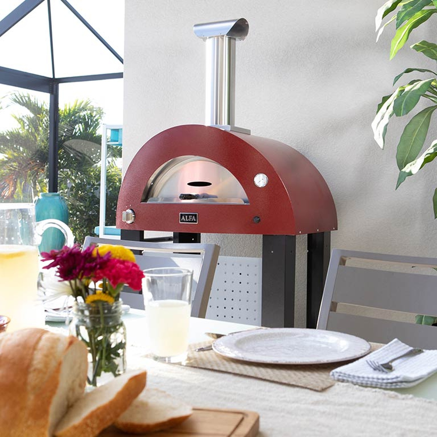 Alfa Moderno 2 Pizze Gas-Pizzaofen antikrot 50 mBar