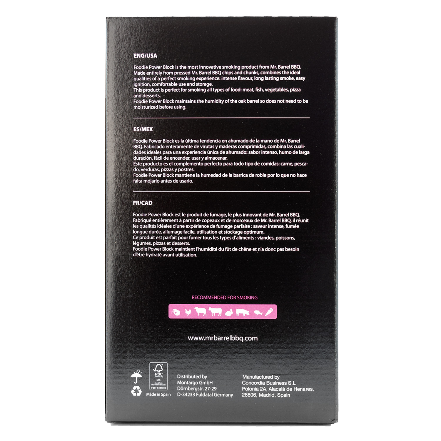 Mr. Barrel BBQ Smoking Pellets L Red Wine, 2 kg