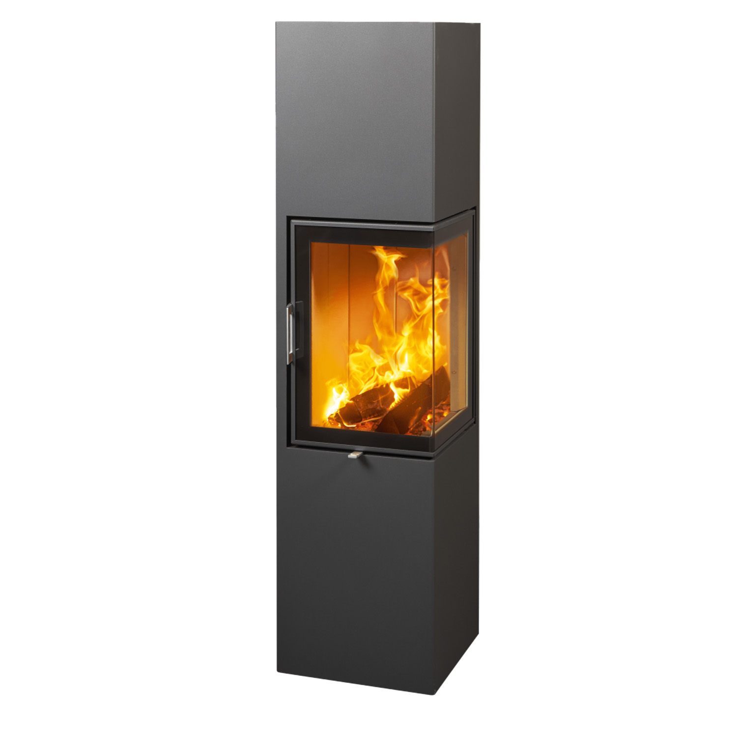 Austroflamm Slim 3.0 Kaminofen Stahl Gussgrau Rechts