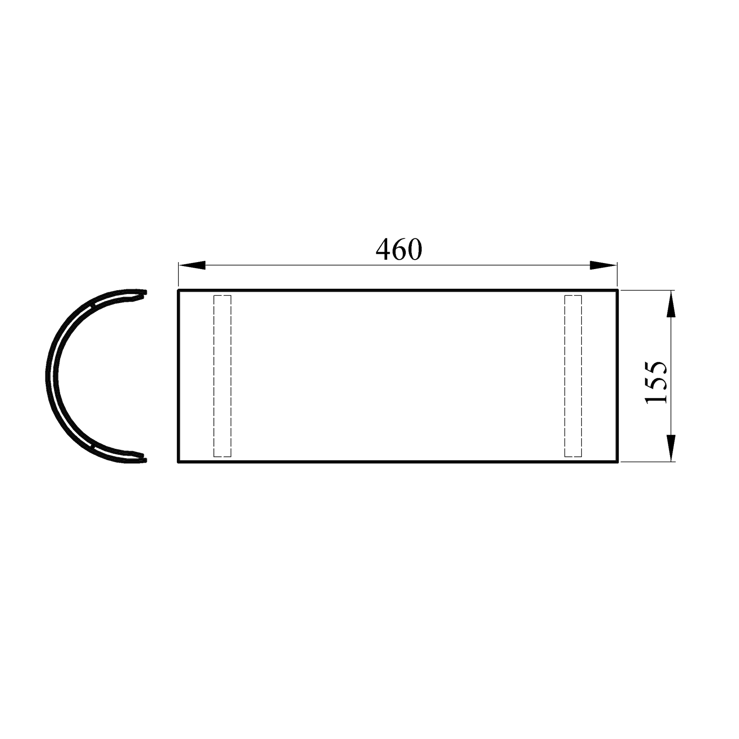 Raik Basic Thermoschild 120mm gussgrau Rauchrohr L: 460mm für Rauchrohr / Ofenrohr