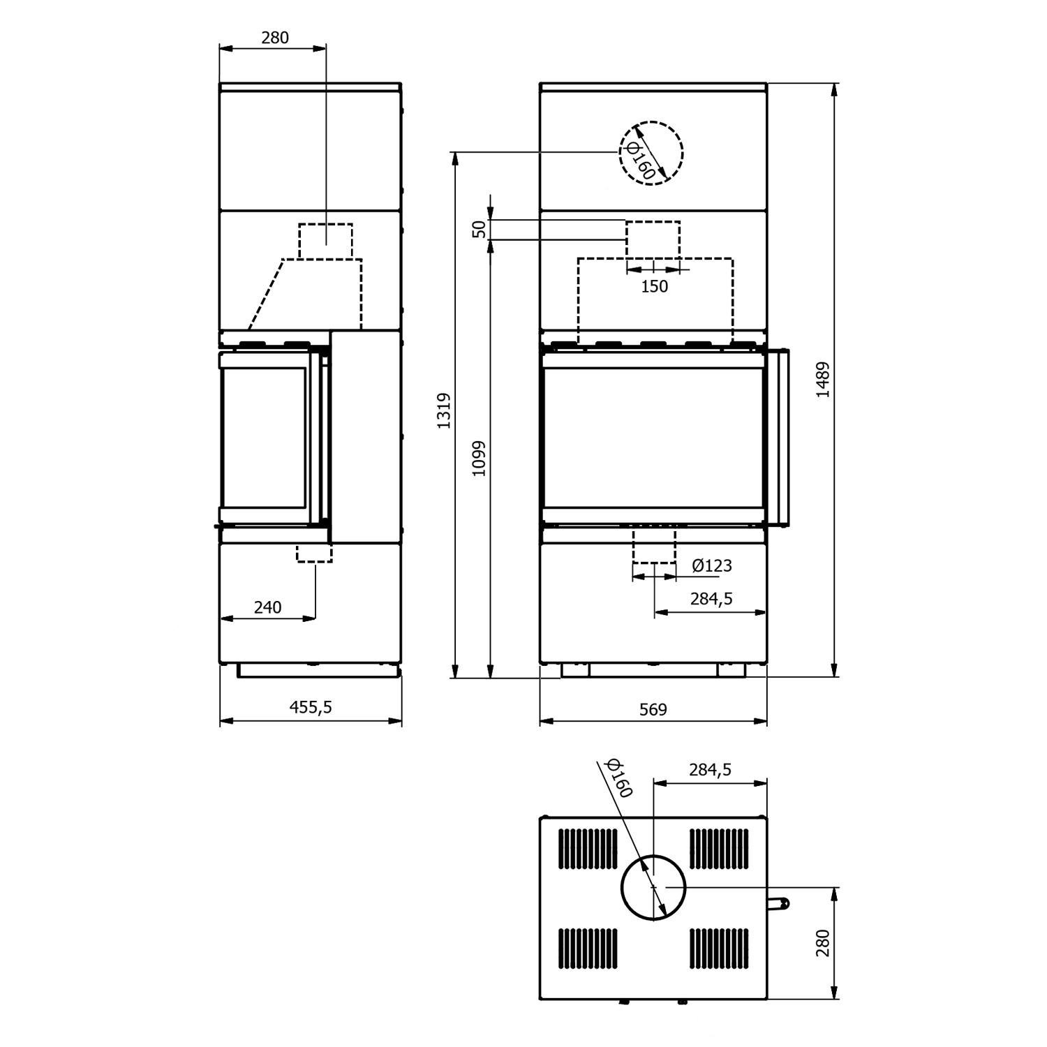 Wamsler Modulo 57/150 U Kaminbausatz Weiß Wamsler Modulo 57/150 U Kaminbausatz Weiß