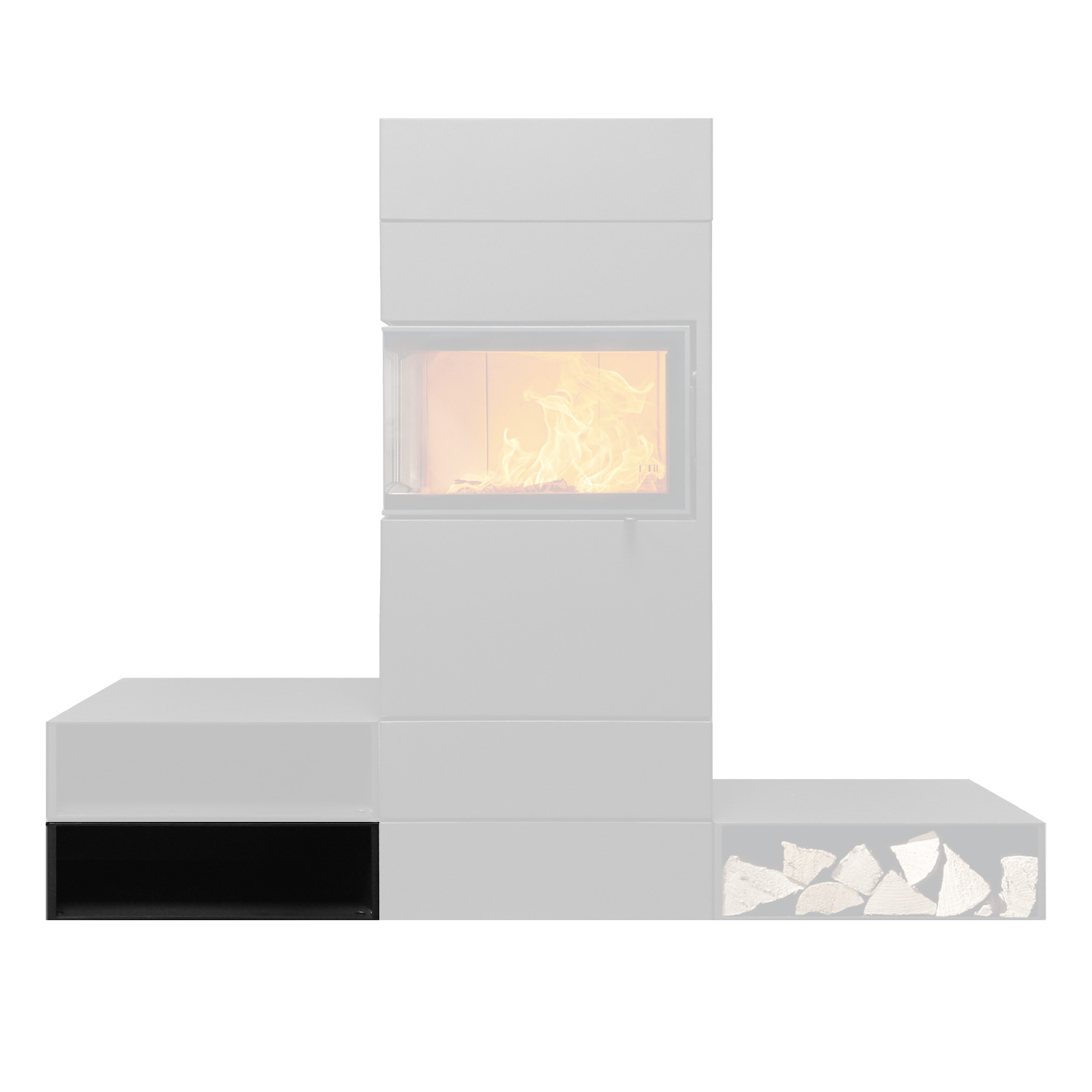 Austroflamm Dexter 2.0 & S3 Beistellbox 618 x 191 mm unten