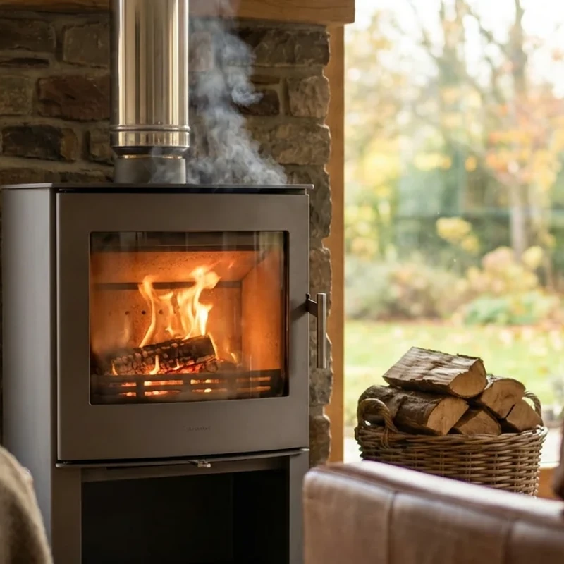 Kaminofen-einbrennen