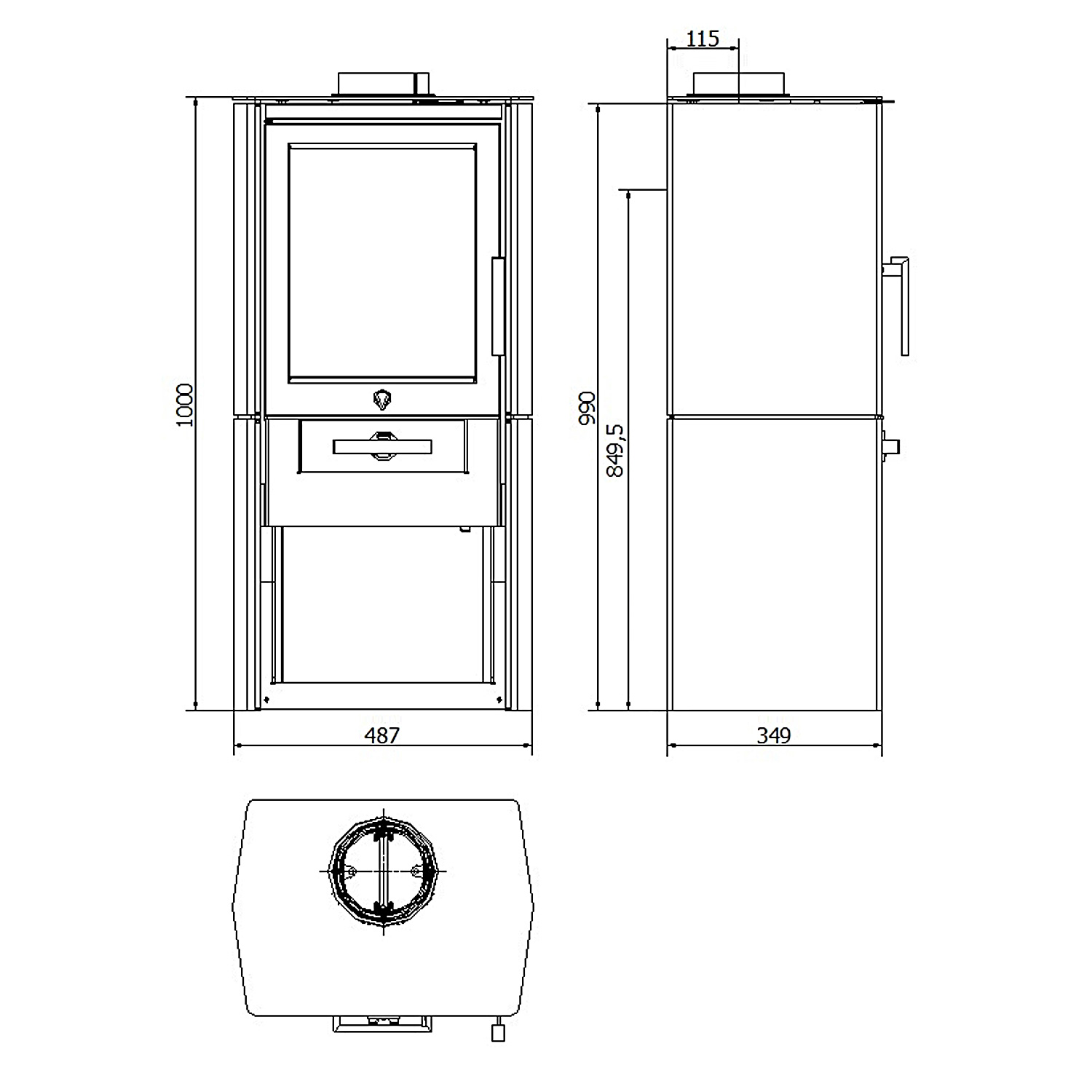 Varde Samsö Kaminofen Stahl Schwarz 2022 Restposten Varde Samsö Kaminofen Stahl Schwarz 2022 Restposten