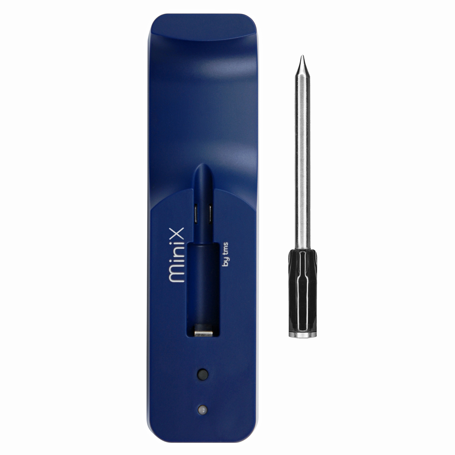 The MeatStick Set 6: The MeatStick Mini inkl. Bluetooth Xtender Ladegerät blau
