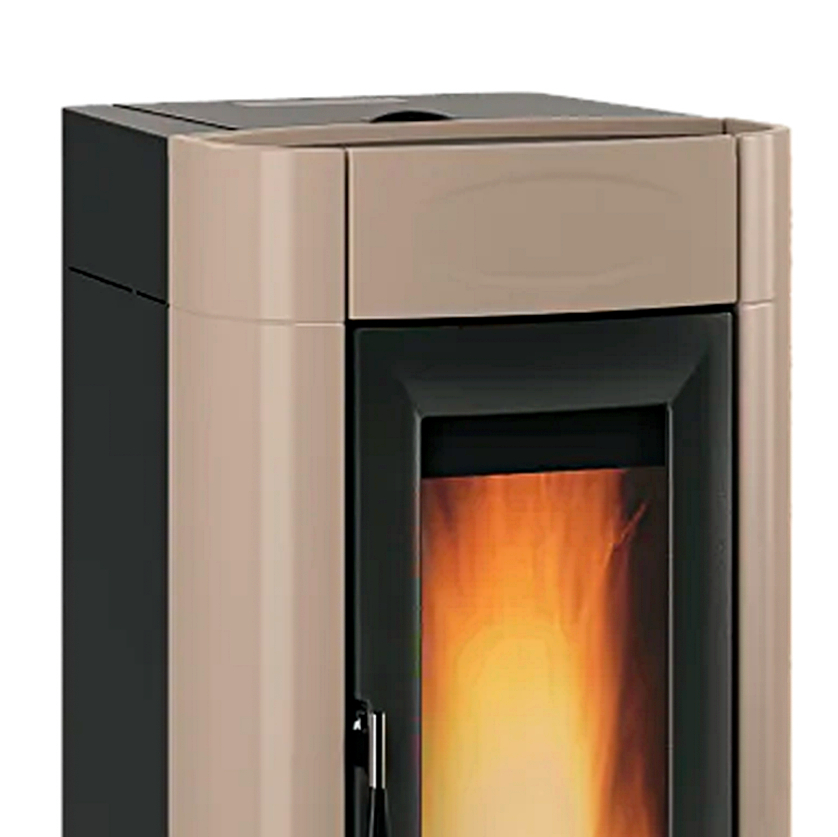 Extraflame Evolution Line ISIDORA IDRO H16 5.0 wassergeführter Pelletofen Taupe