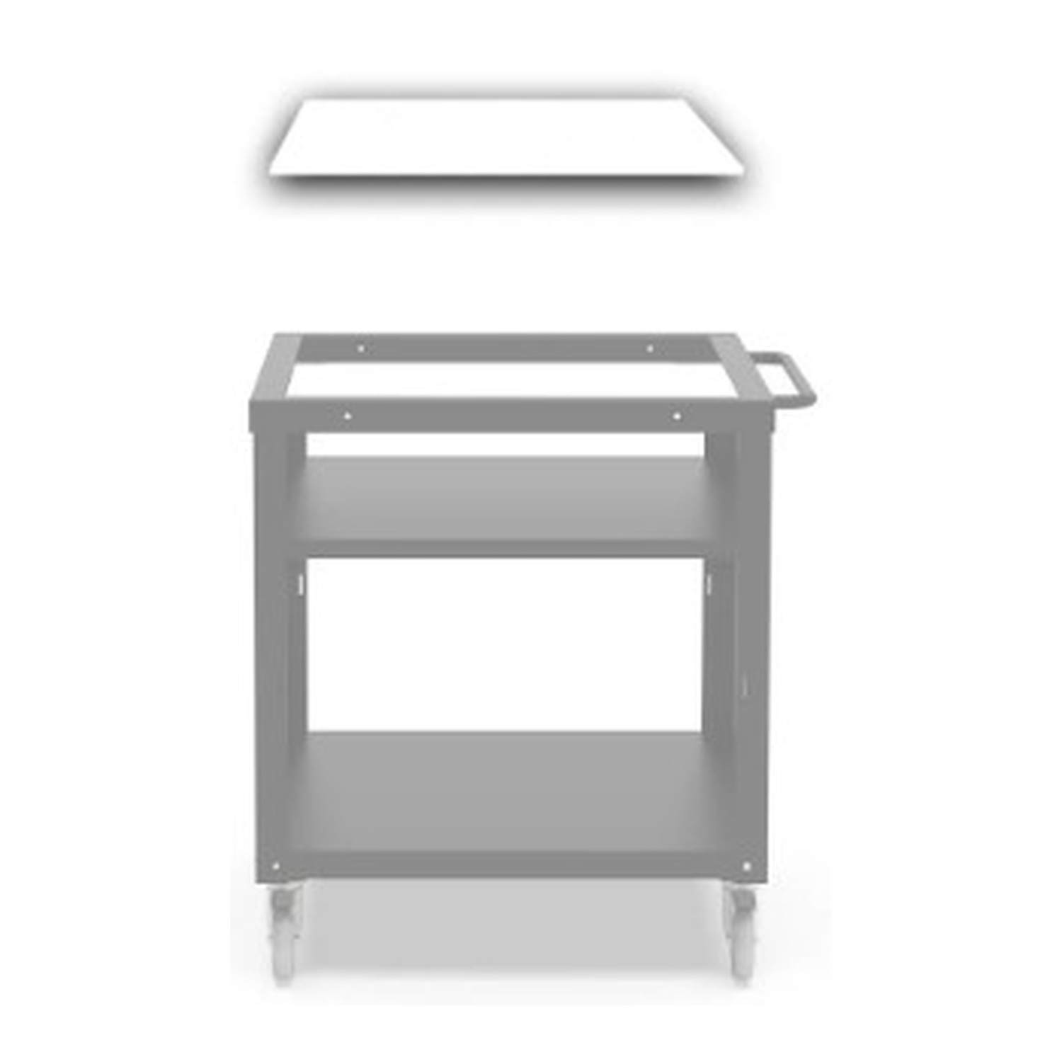 Alfa Arbeitsplatte 160x80 cm Corian weiß für Cooking Station