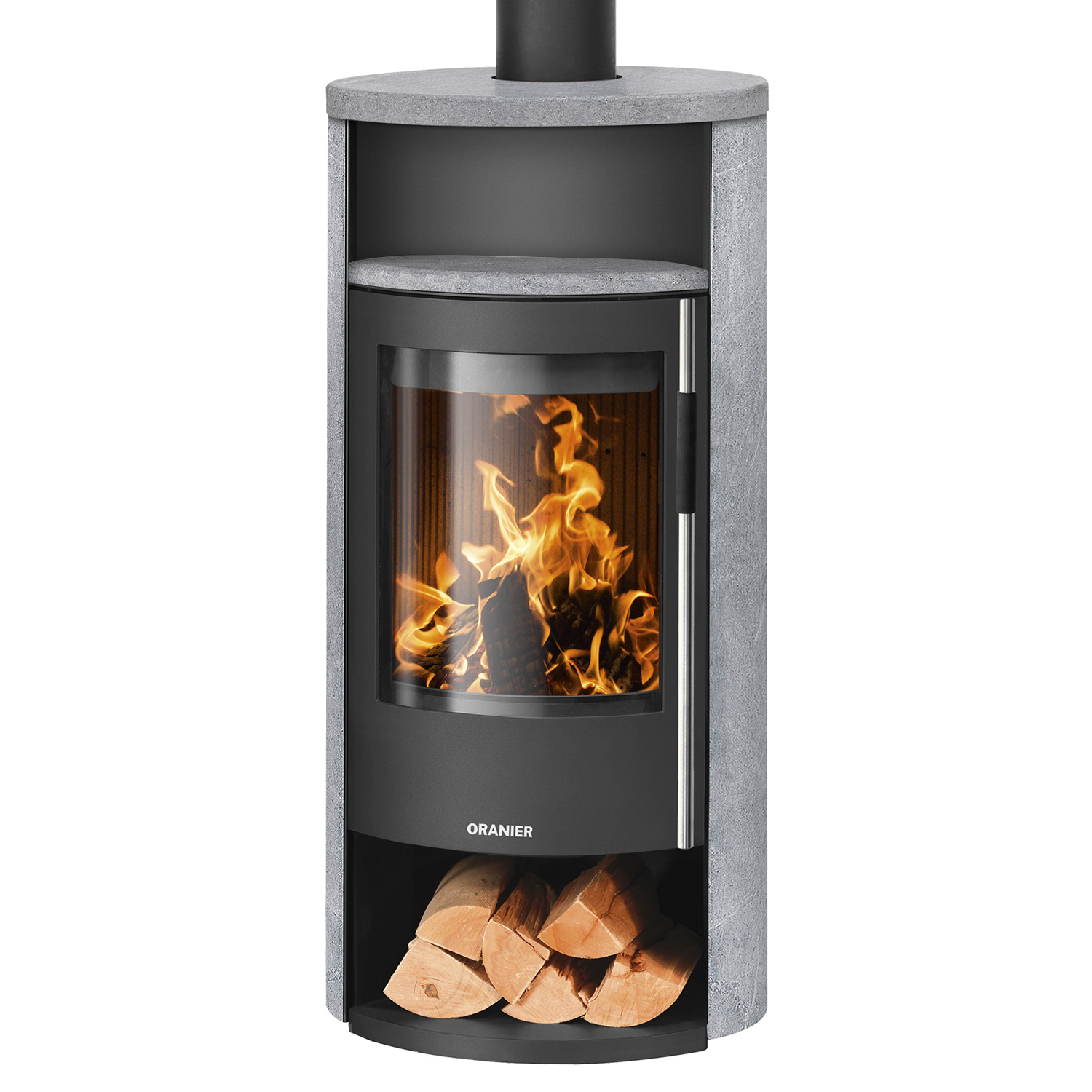 Oranier Polar Neo 6 Kaminofen Stahl Schwarz / Speckstein, DIBt Oranier Polar Neo 6 Kaminofen Stahl Schwarz / Speckstein, DIBt