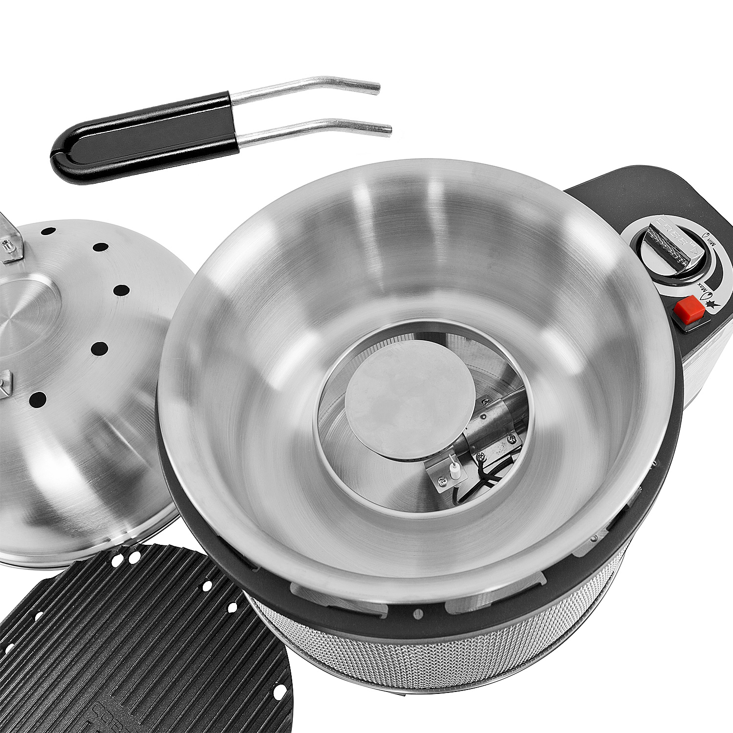 COBB Premier Gas Deluxe Gasgrill Edelstahl mit Griddle Bratenrost