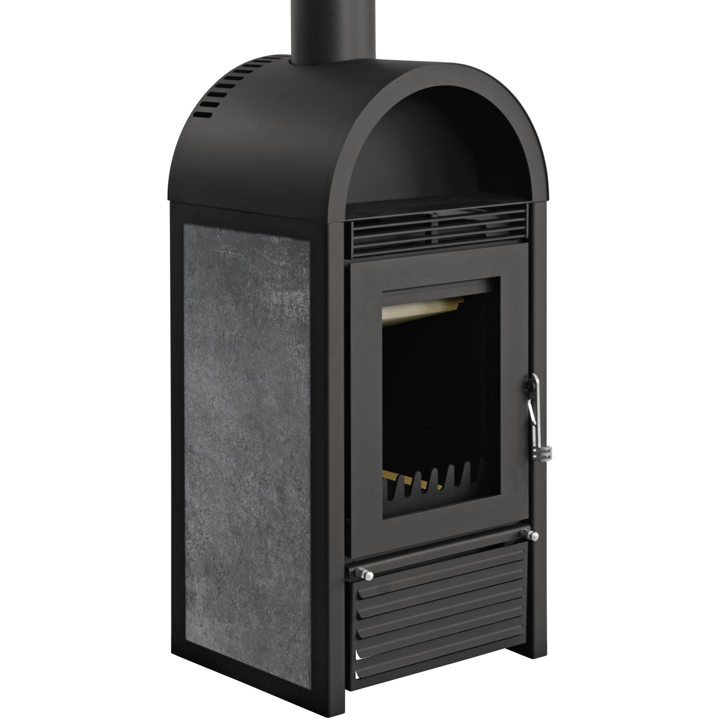 Schmitzker Marbella Keramik Anthrazit Set + mit Pufferspeicher TPSM 300L