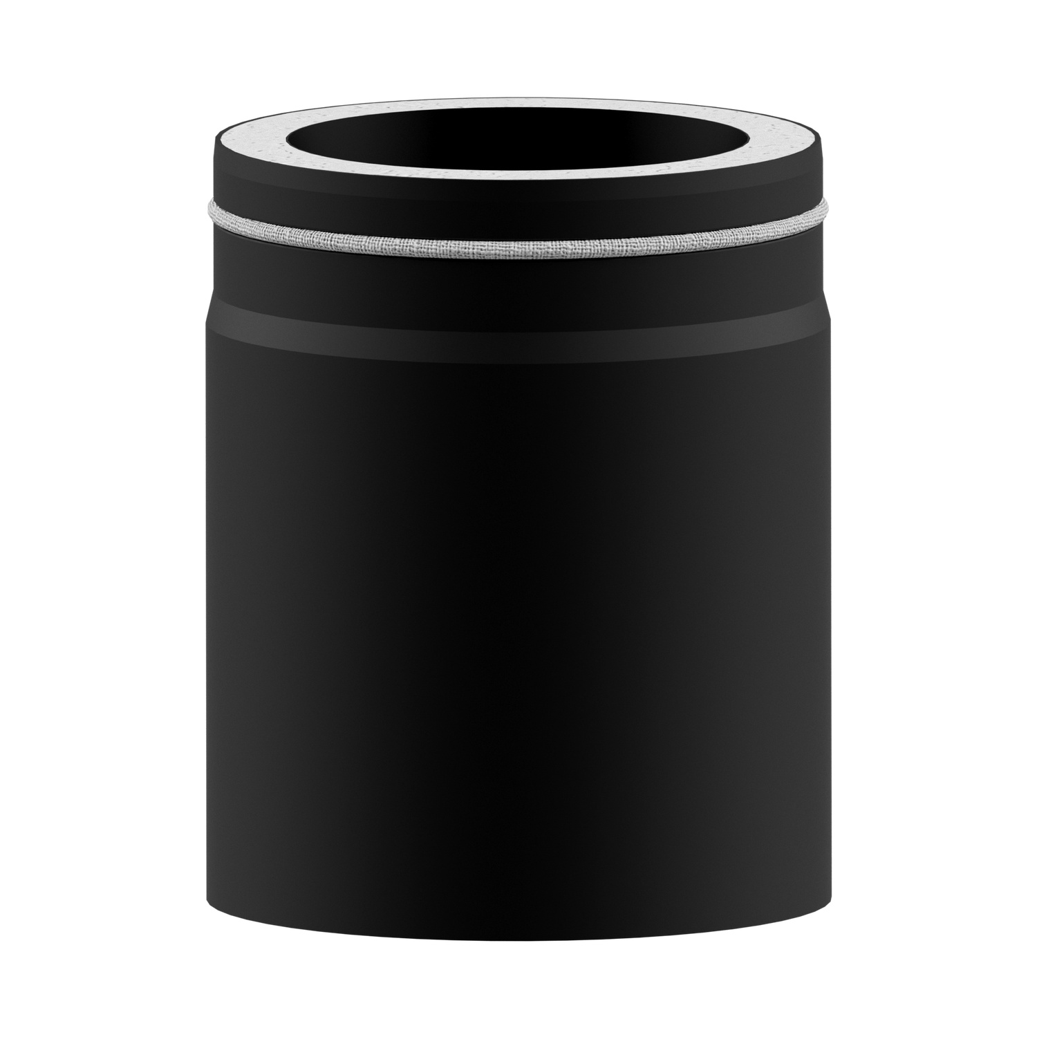 Raik Lifestyle DUO Längenelement 120mm schwarz L: 250mm für Rauchrohr / Ofenrohr