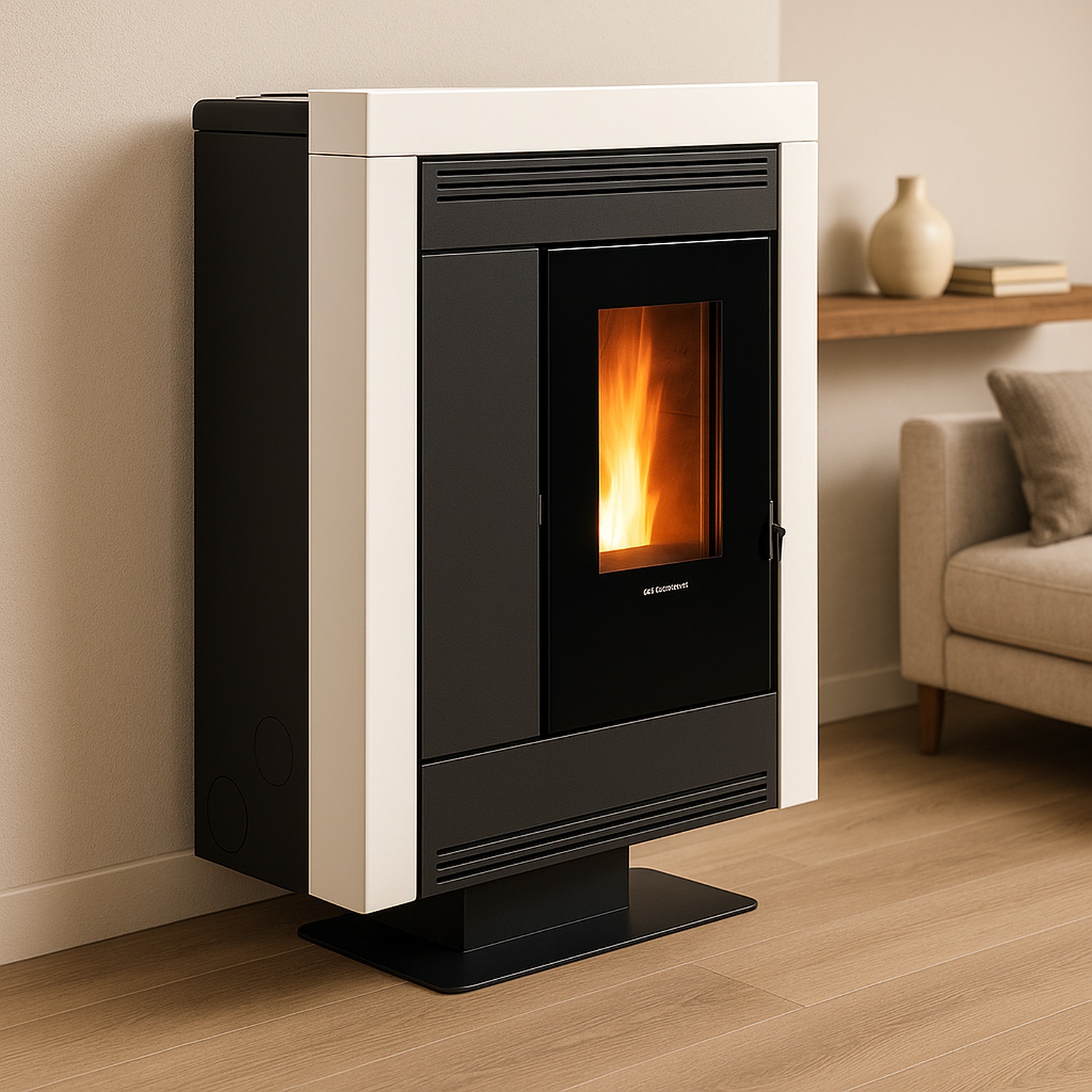 Extraflame SOUVENIR PLUS STEEL 5.0 - Weiss Pelletofen