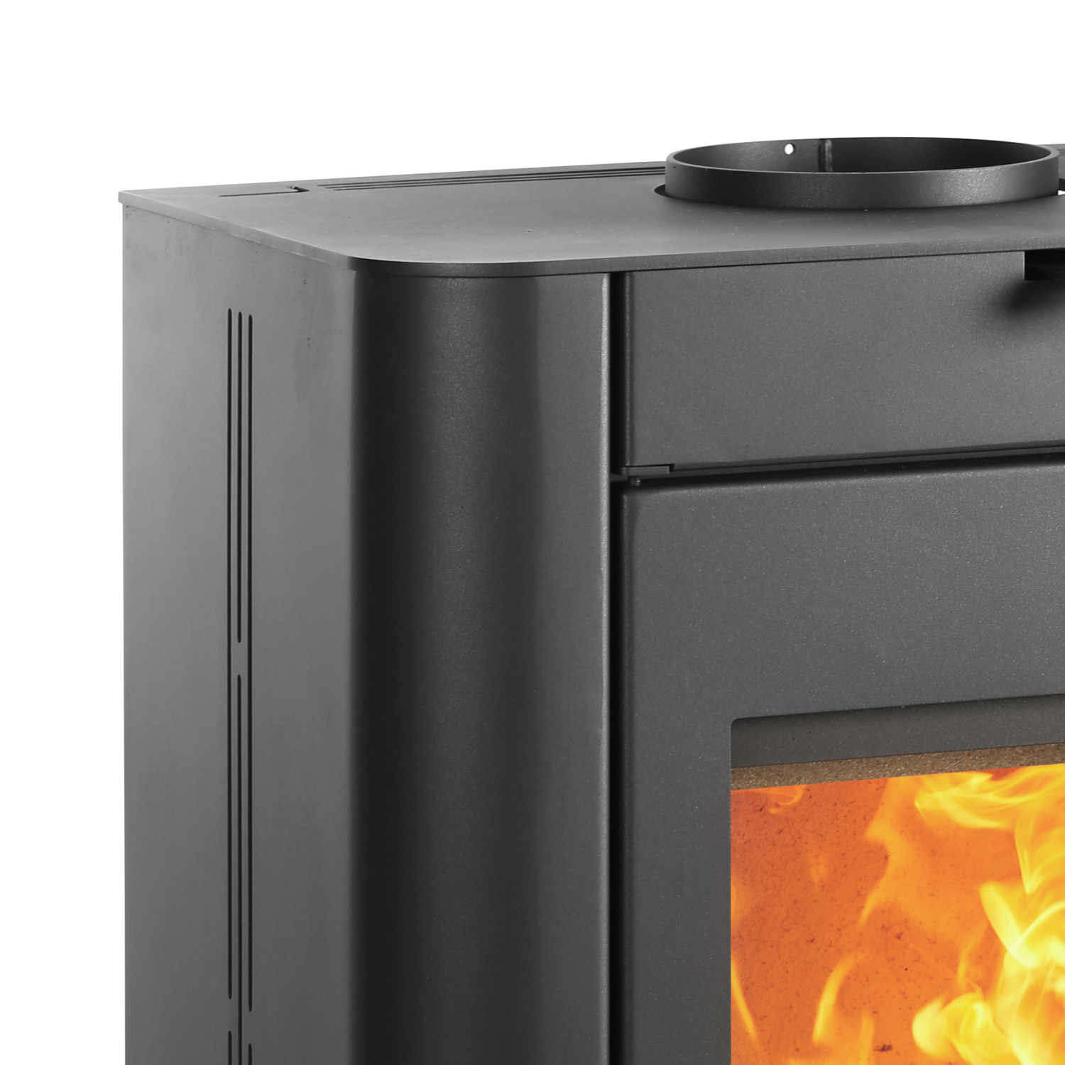 Haas+Sohn Prunus II Kaminofen perl-schwarz