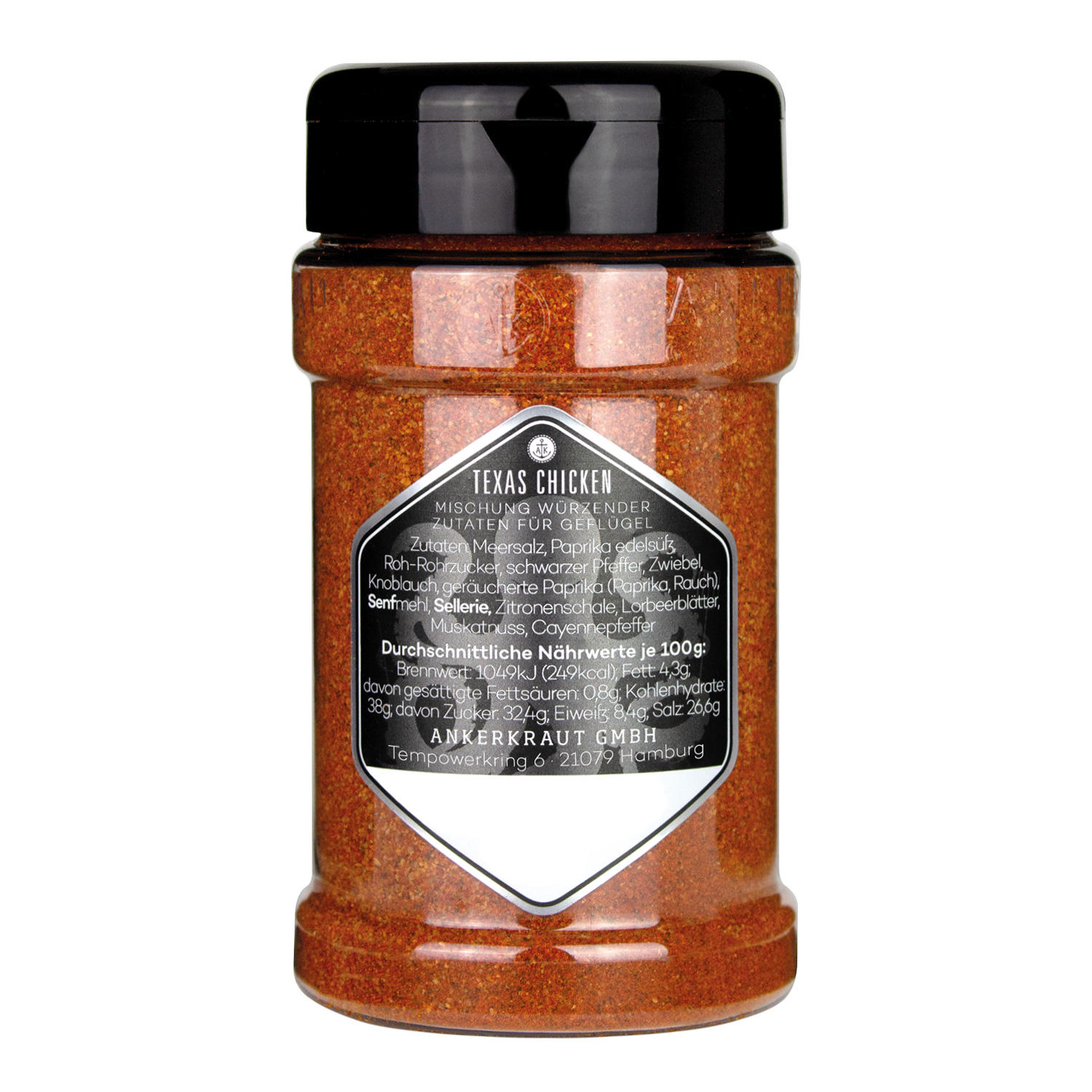 Ankerkraut BBQ-Rub Texas Chicken 230 g Streuer