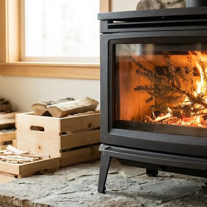 Weihnachtsbaum-im-Kaminofen-verbrennen