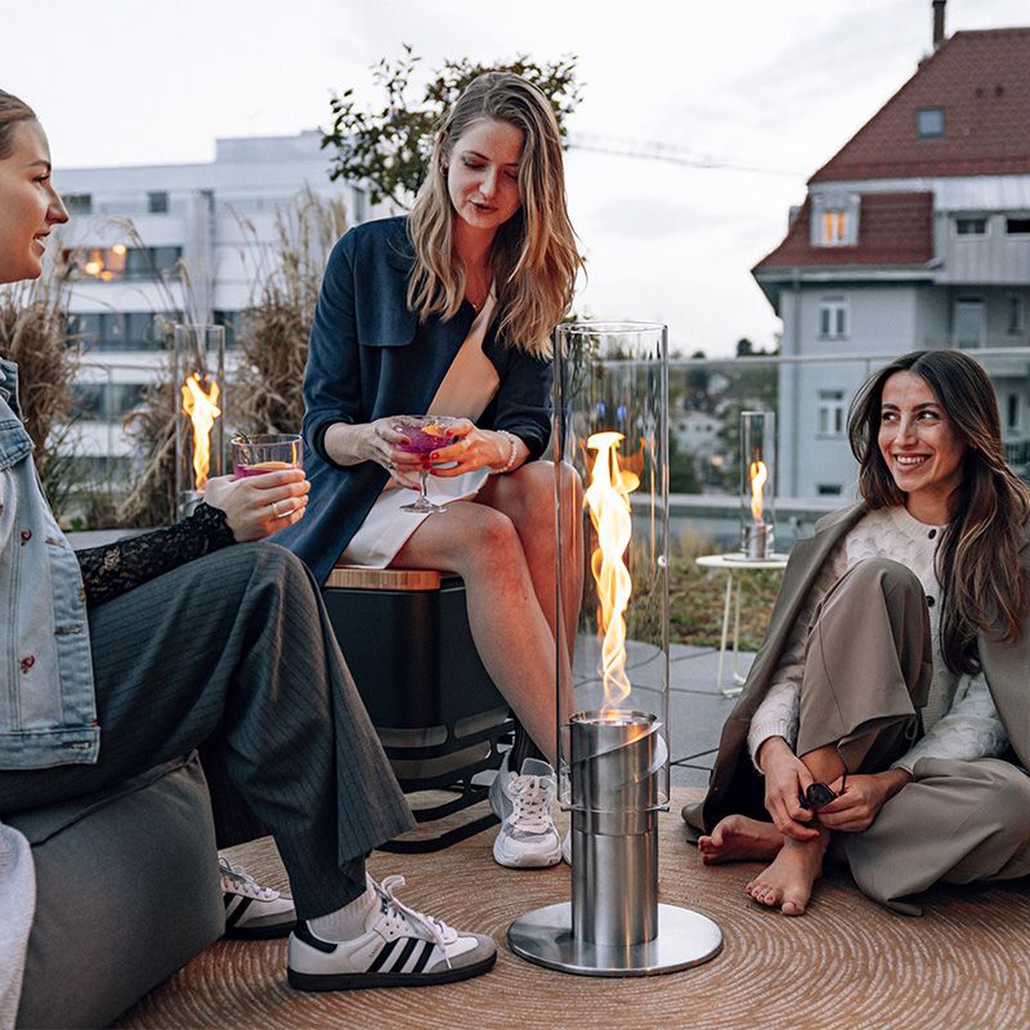 höfats SPIN 1500 Standerhöhung silber