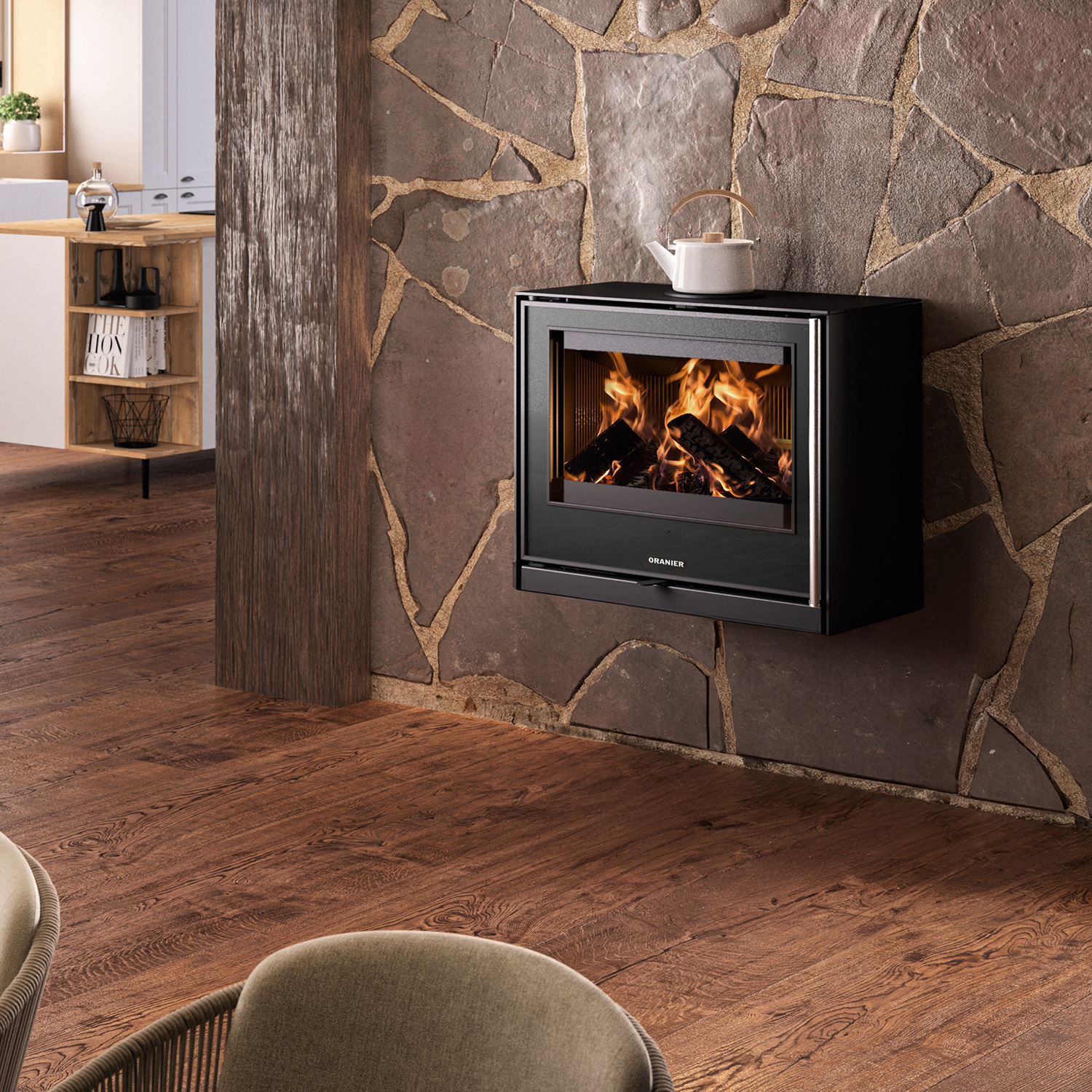 Oranier Ziva Cook Kaminofen Stahl Schwarz Oranier Ziva Cook Kaminofen Stahl Schwarz