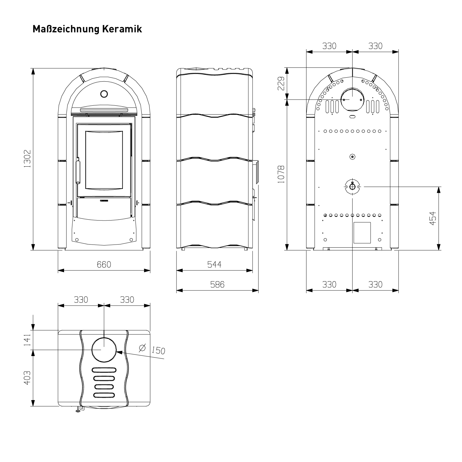 La Nordica Stefany Forno Kaminofen Bordeaux