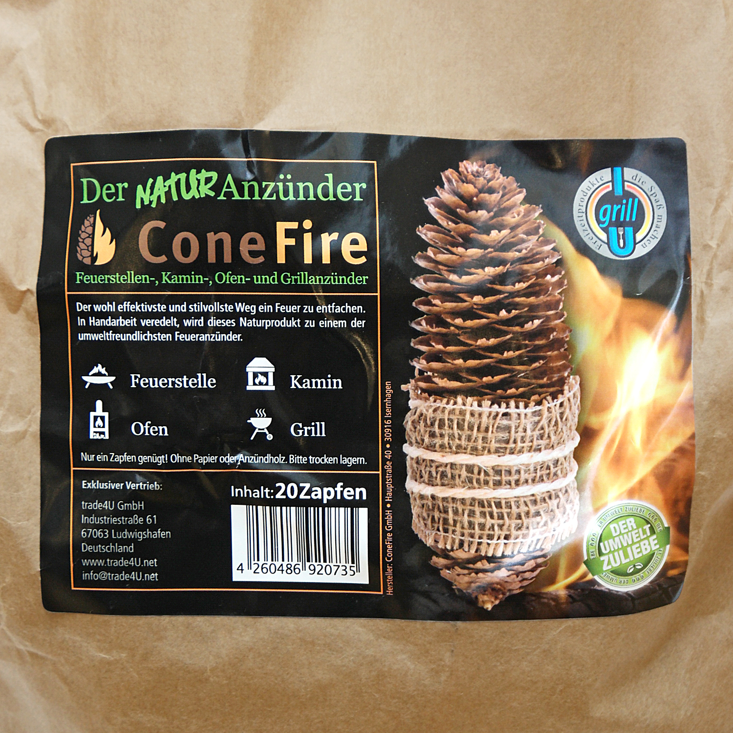 ConeFire Premium Zapfenzünder 20er Tüte