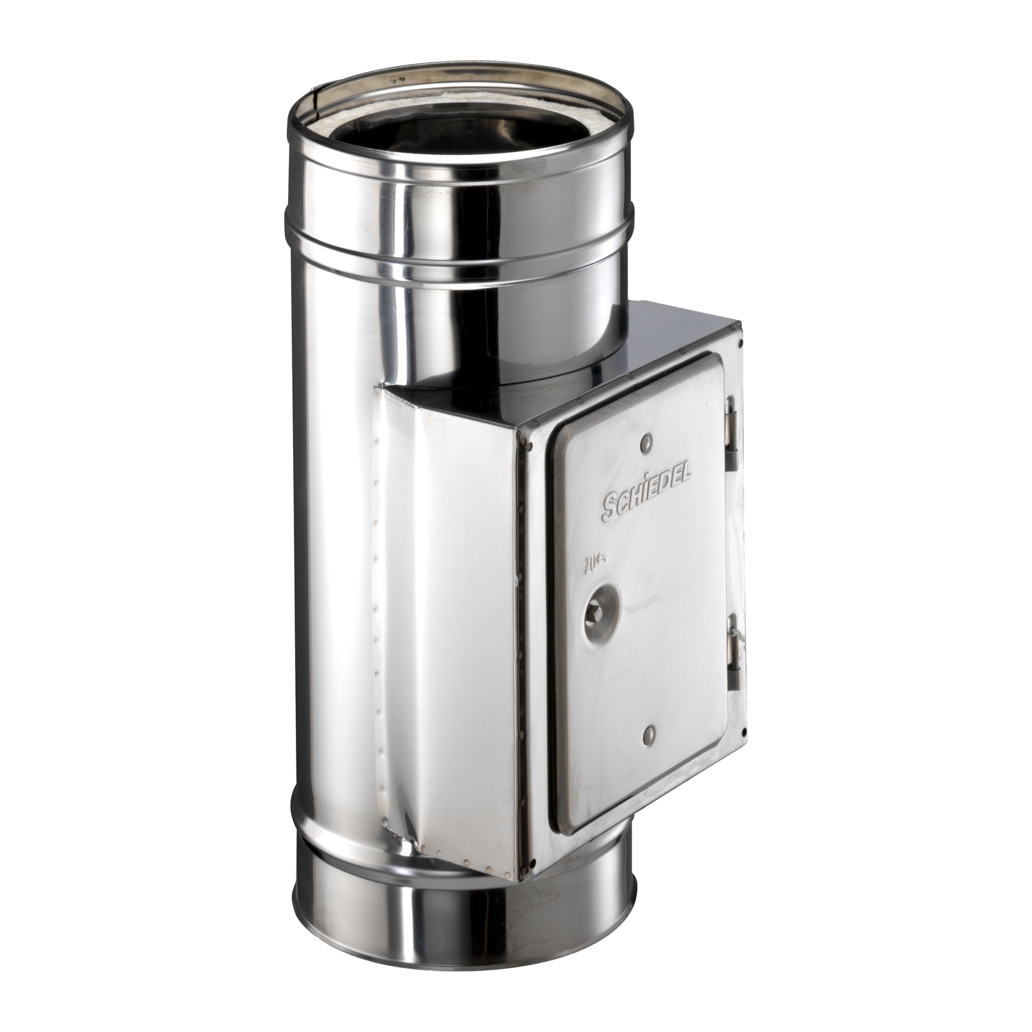 Schiedel ICS Putztüranschluss eckig Ø150 mm doppelwandig glänzend