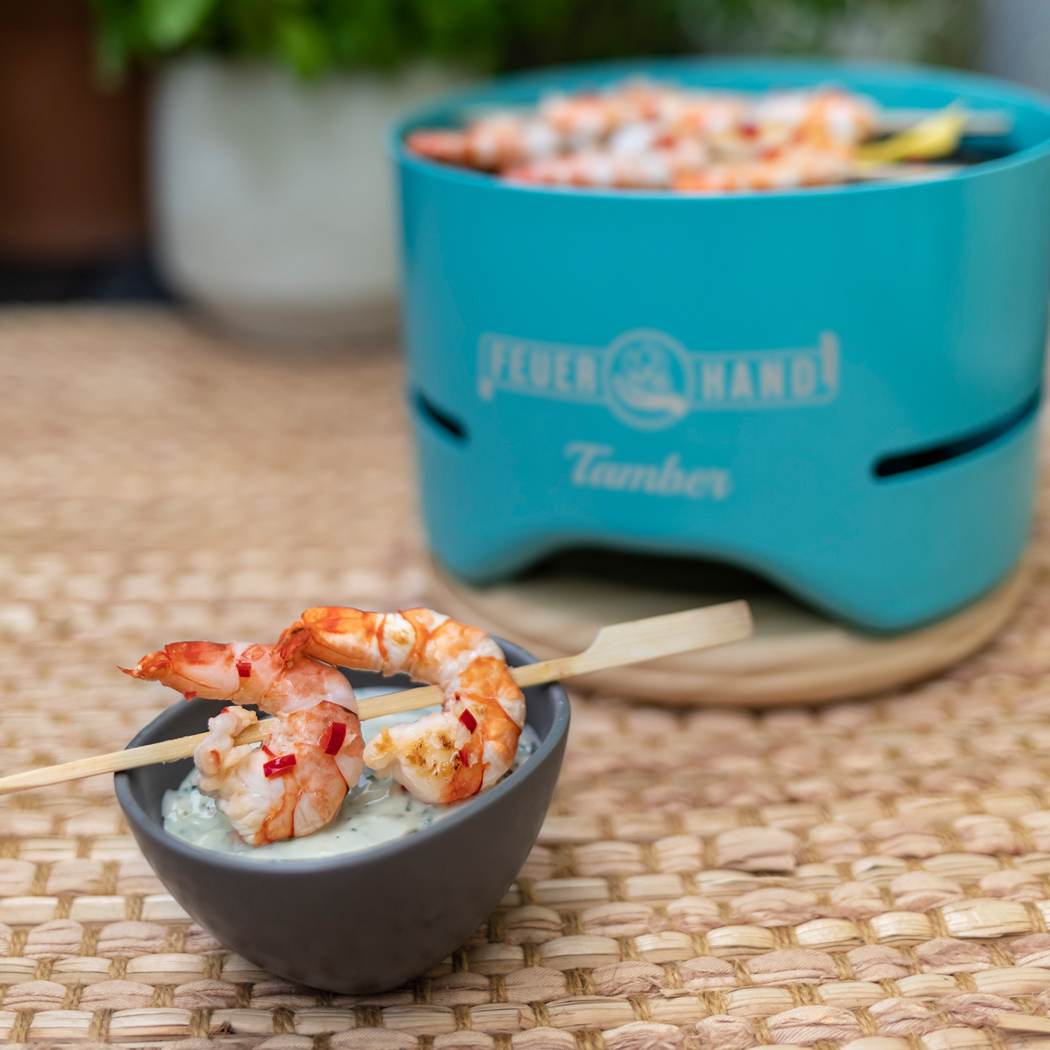 Feuerhand Tischgrill Tamber Lichtgrün Feuerhand Tischgrill Tamber Lichtgrün