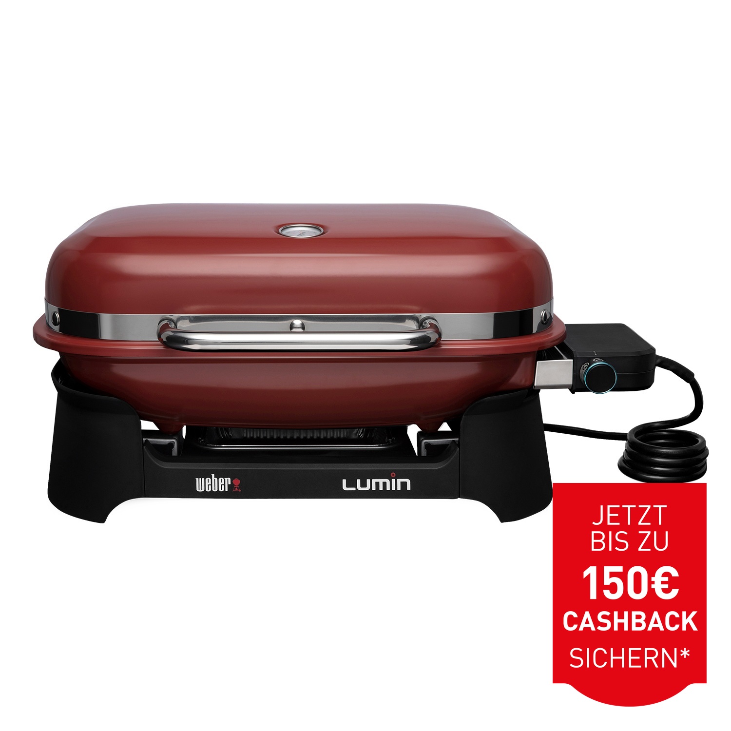 Weber Lumin Elektro-Tischgrill Schwarz