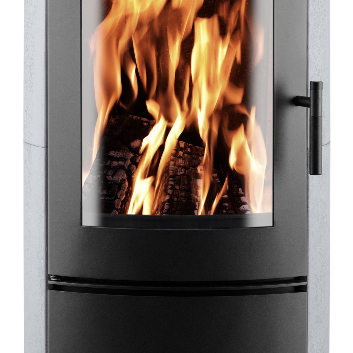 Eurohr Xero Kaminofen Schwarz / Speckstein-Optik Eurohr Xero Kaminofen Schwarz / Speckstein-Optik