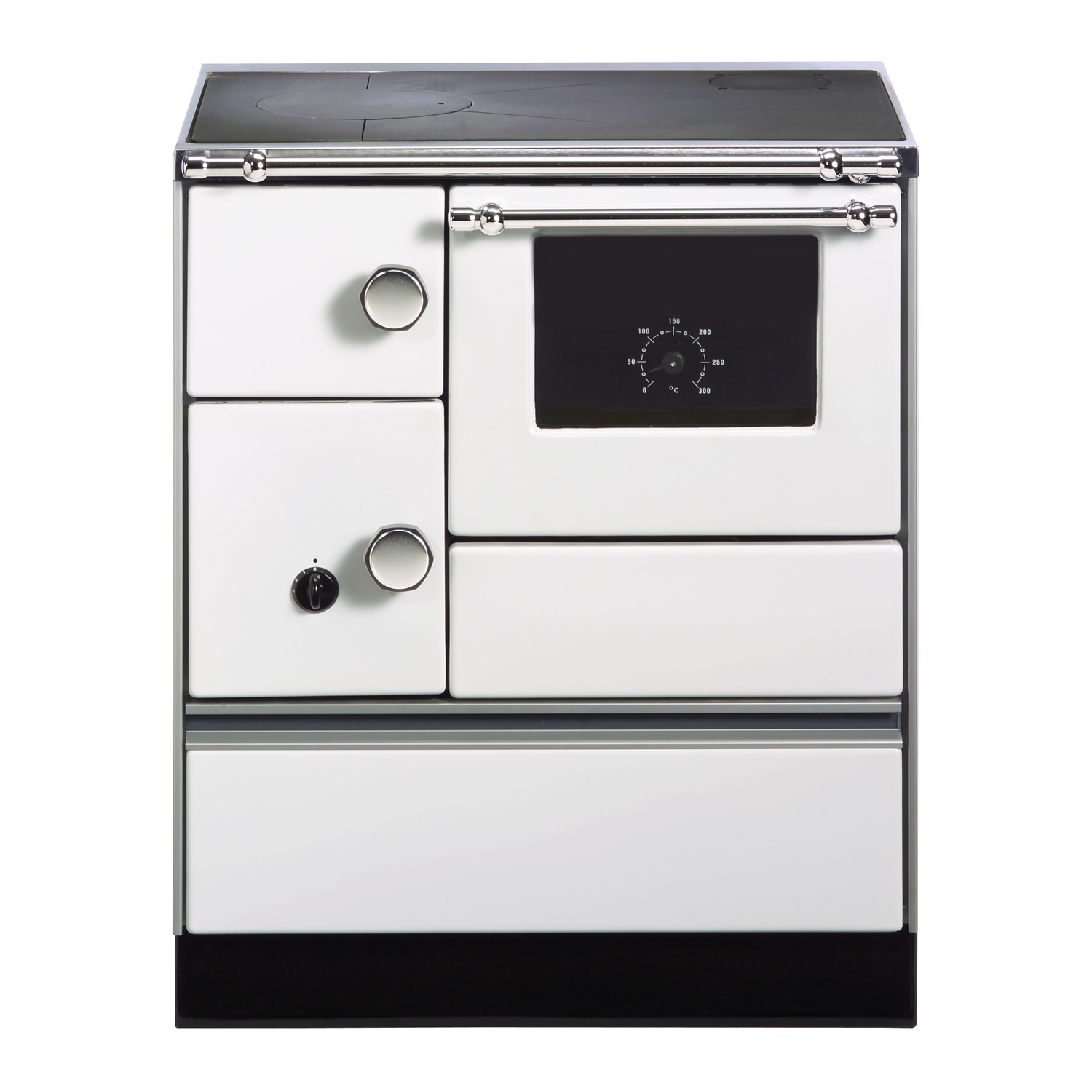 Westminster Holzherd K 76-70 weiß Rauchrohranschluss rechts