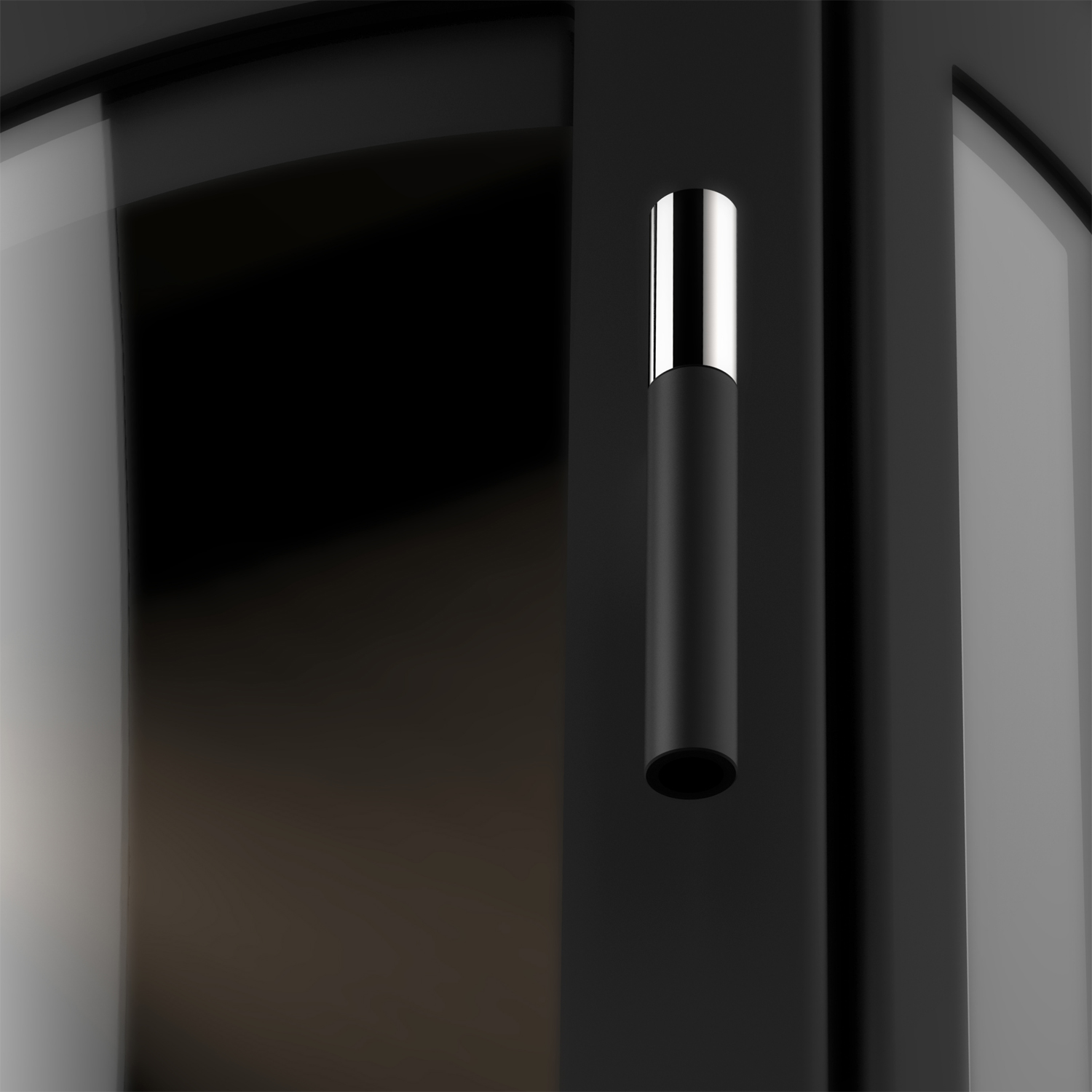 Lotus Prio 6 Kaminofen Schwarz/ Indian Night, Rauchabgang hinten Lotus Prio 6 Kaminofen Schwarz/ Indian Night, Rauchabgang hinten