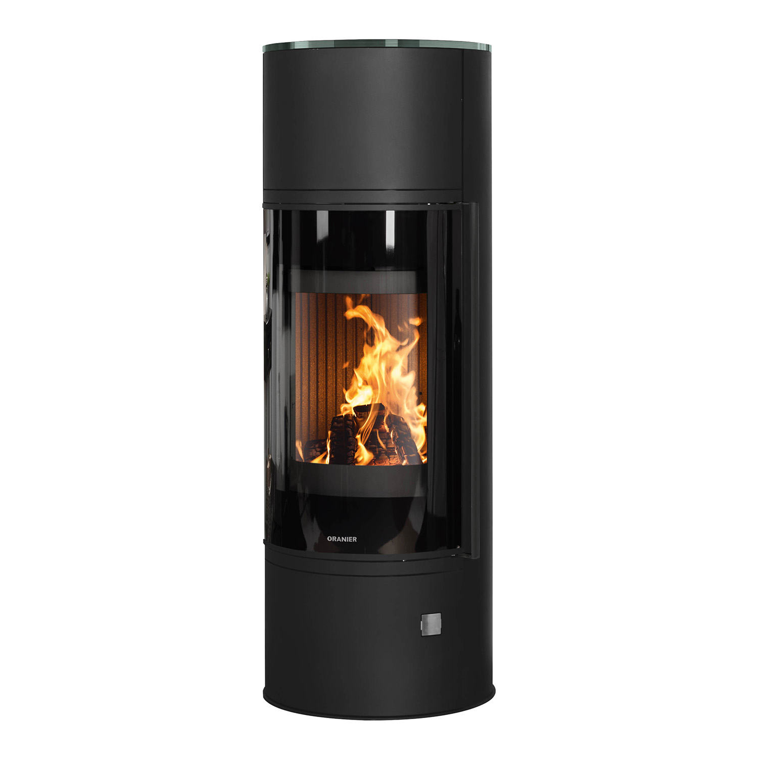 Oranier Arena W+ 2.0 Kaminofen Stahl Schwarz mit Abdeckplatte Glas
