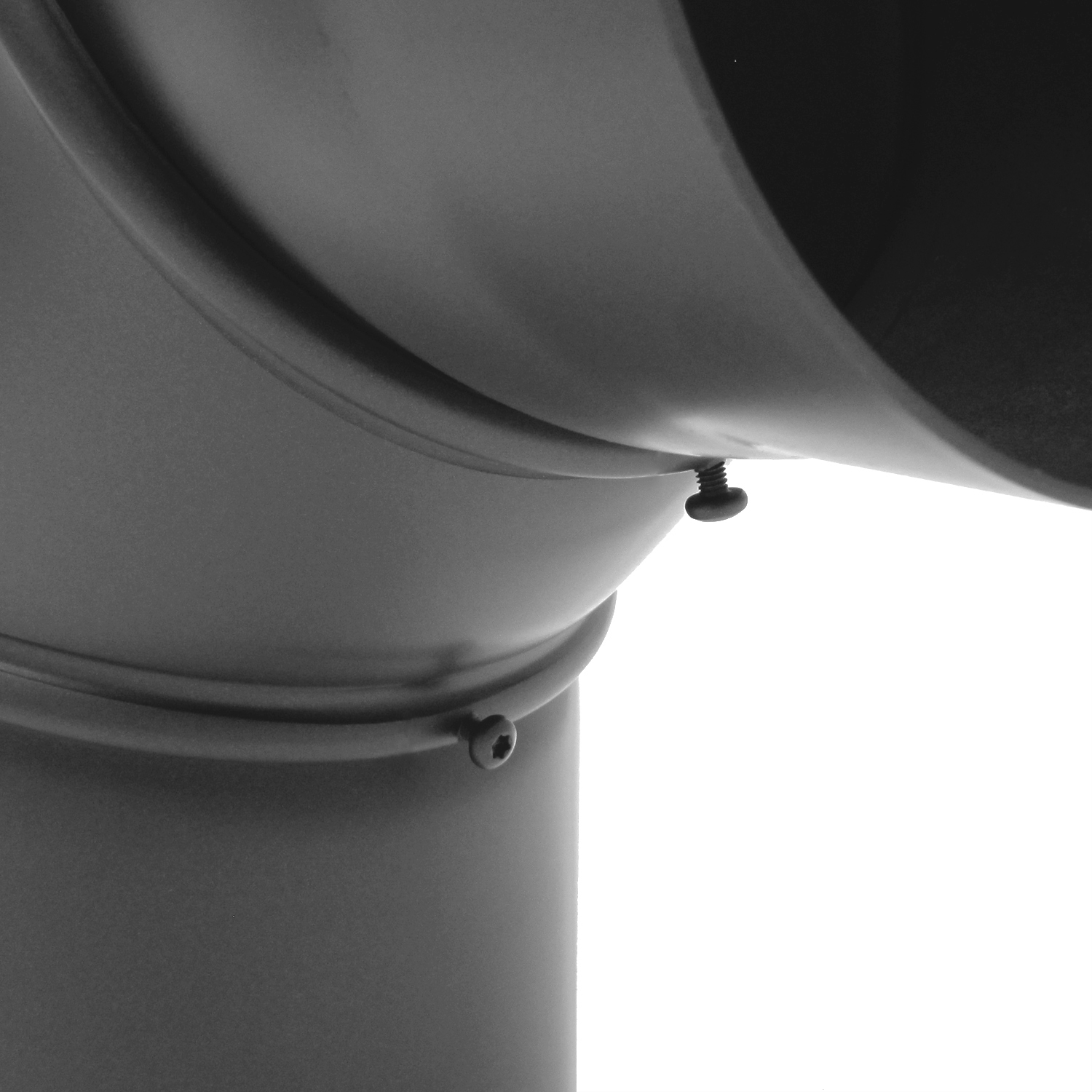 Raik Basic Rauchrohrbogen 130mm gussgrau 0–90° ohne Tür für Rauchrohr / Ofenrohr