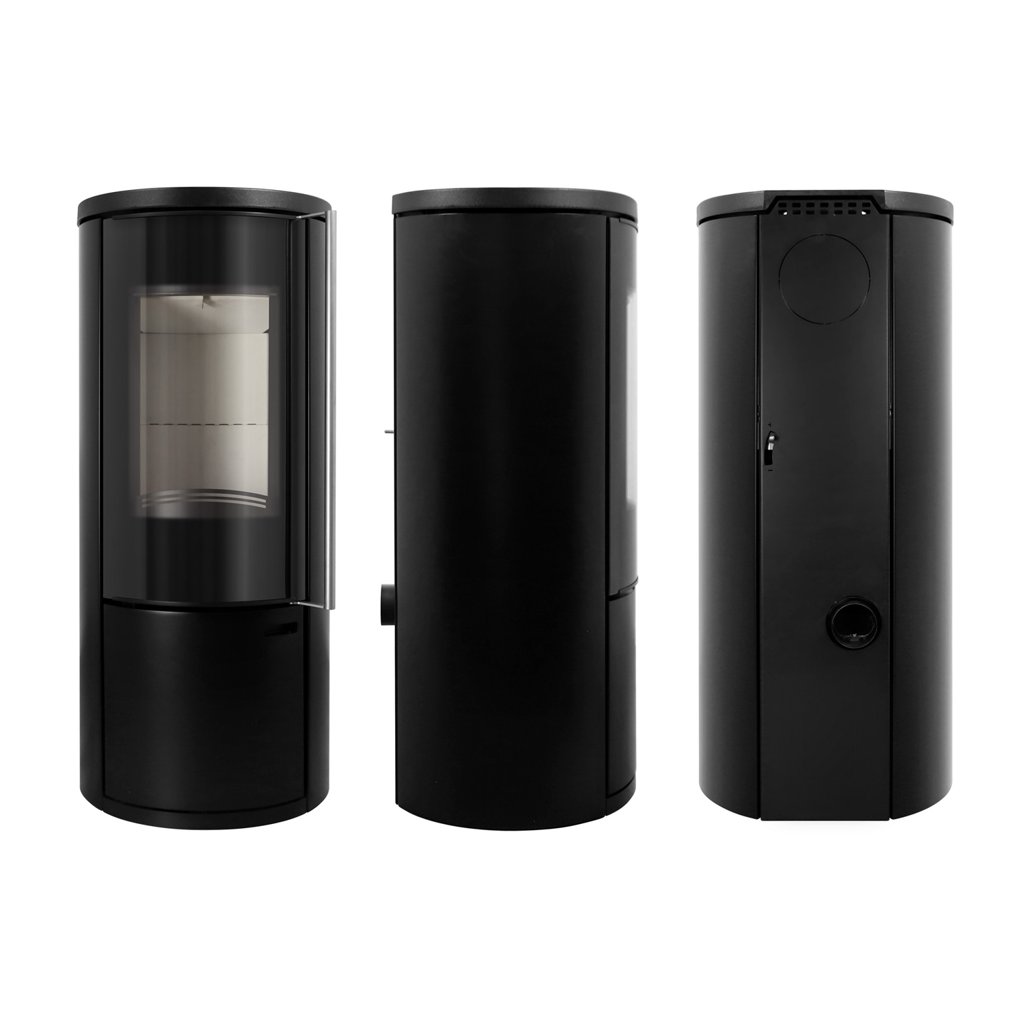 Schmitzker Fisterra Cristal Kaminofen Stahl Schwarz, Frontglas Schmitzker Fisterra Cristal Kaminofen Stahl Schwarz, Frontglas