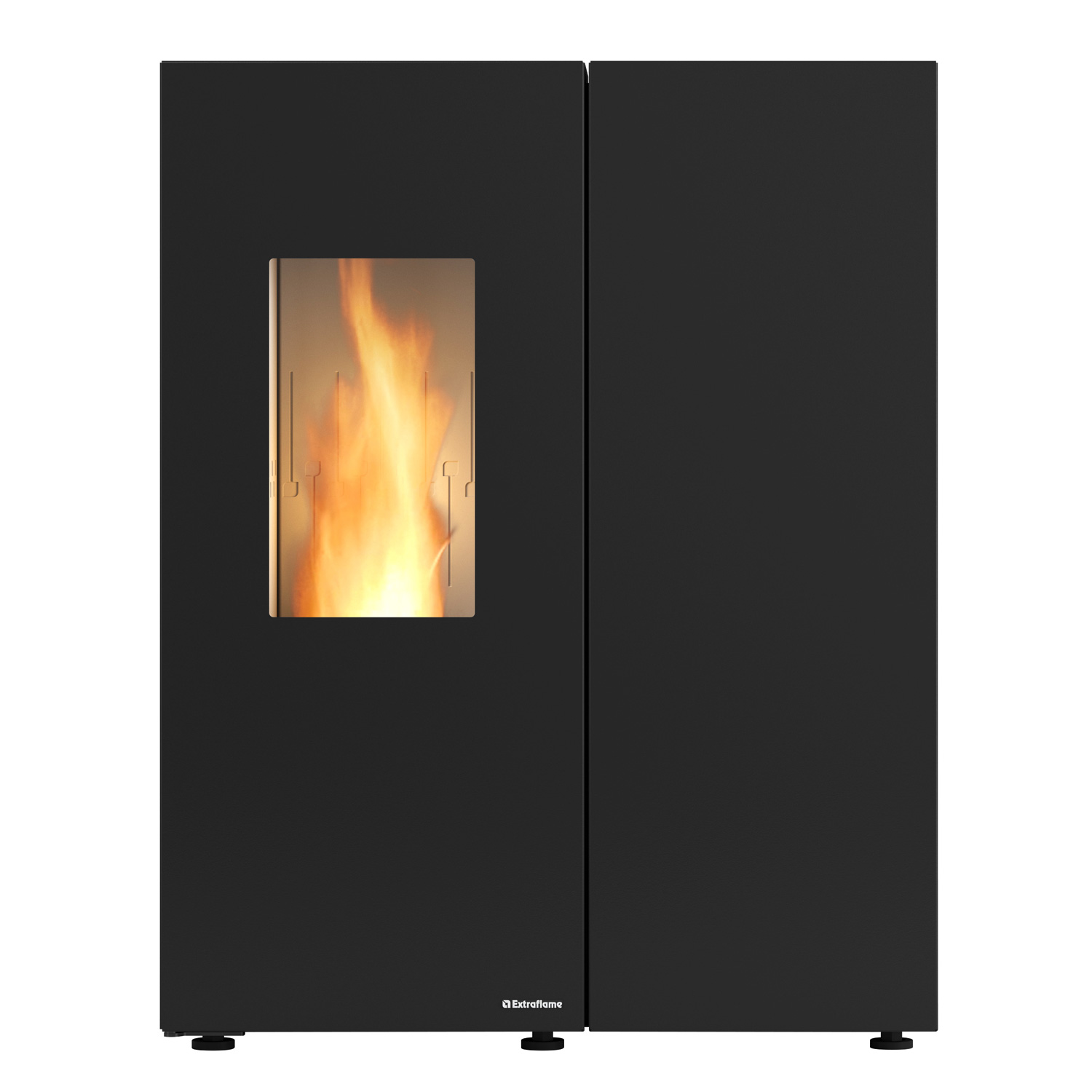 Extraflame Prestige Line Sharon Plus Steel Pelletofen Schwarz