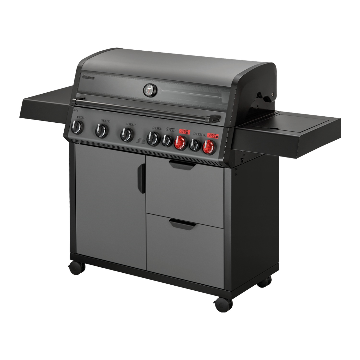 Enders Set Hyde 6 SIKR Turbo II Gasgrillstation inkl. Guss-Wendeplatte