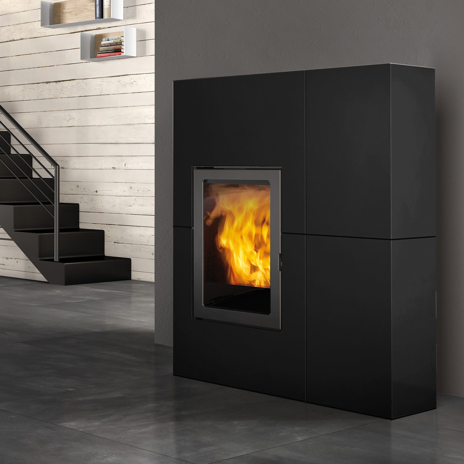Edilkamin Blade12++ Evo Pelletofen Stahl schwarz