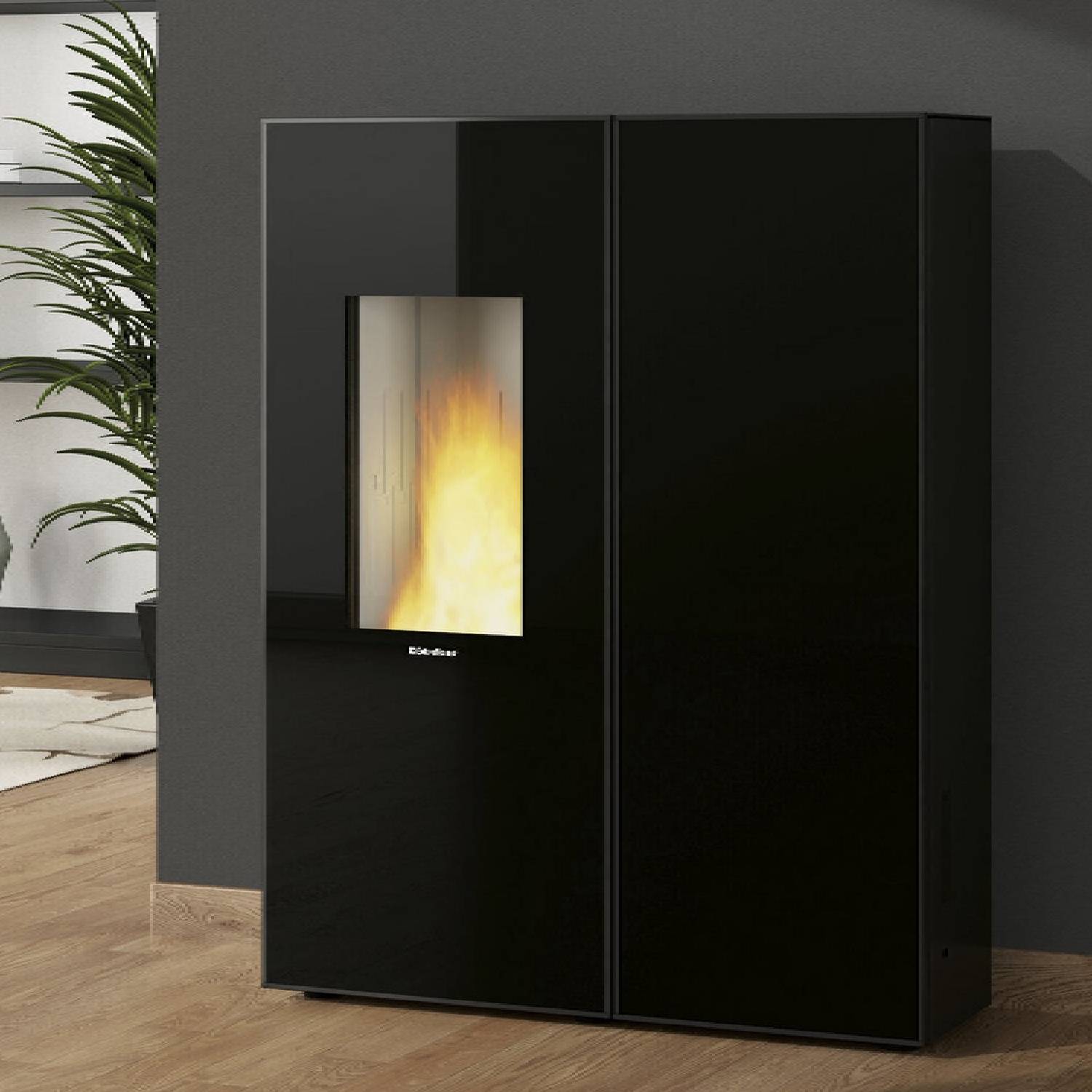 Extraflame SHARON PLUS CRYSTAL - schwarz Pelletofen EVOLUTION LINE