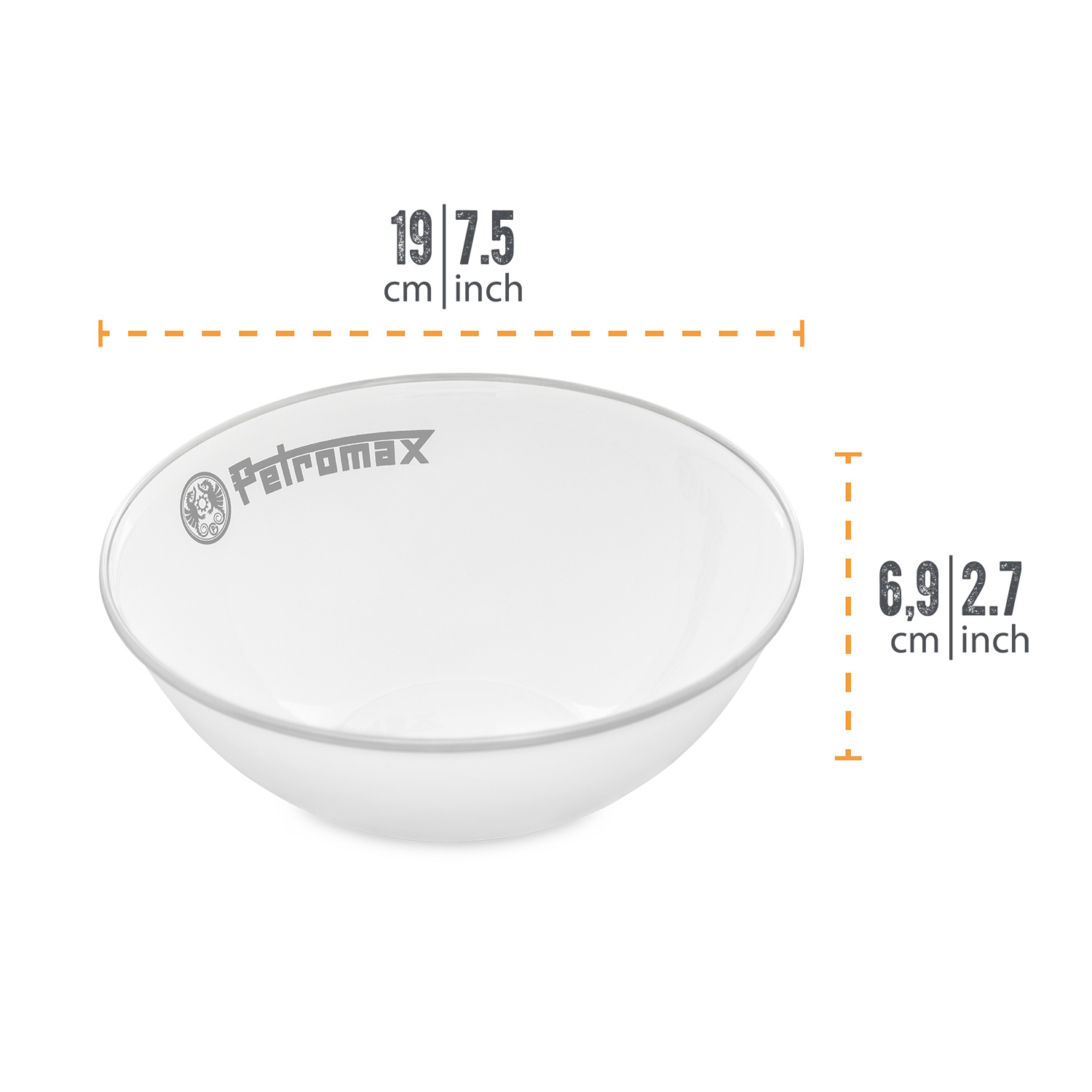 Petromax Emaille-Schalen Weiß 2er-Set 1 Liter Petromax Emaille-Schalen Weiß 2er-Set 1 Liter
