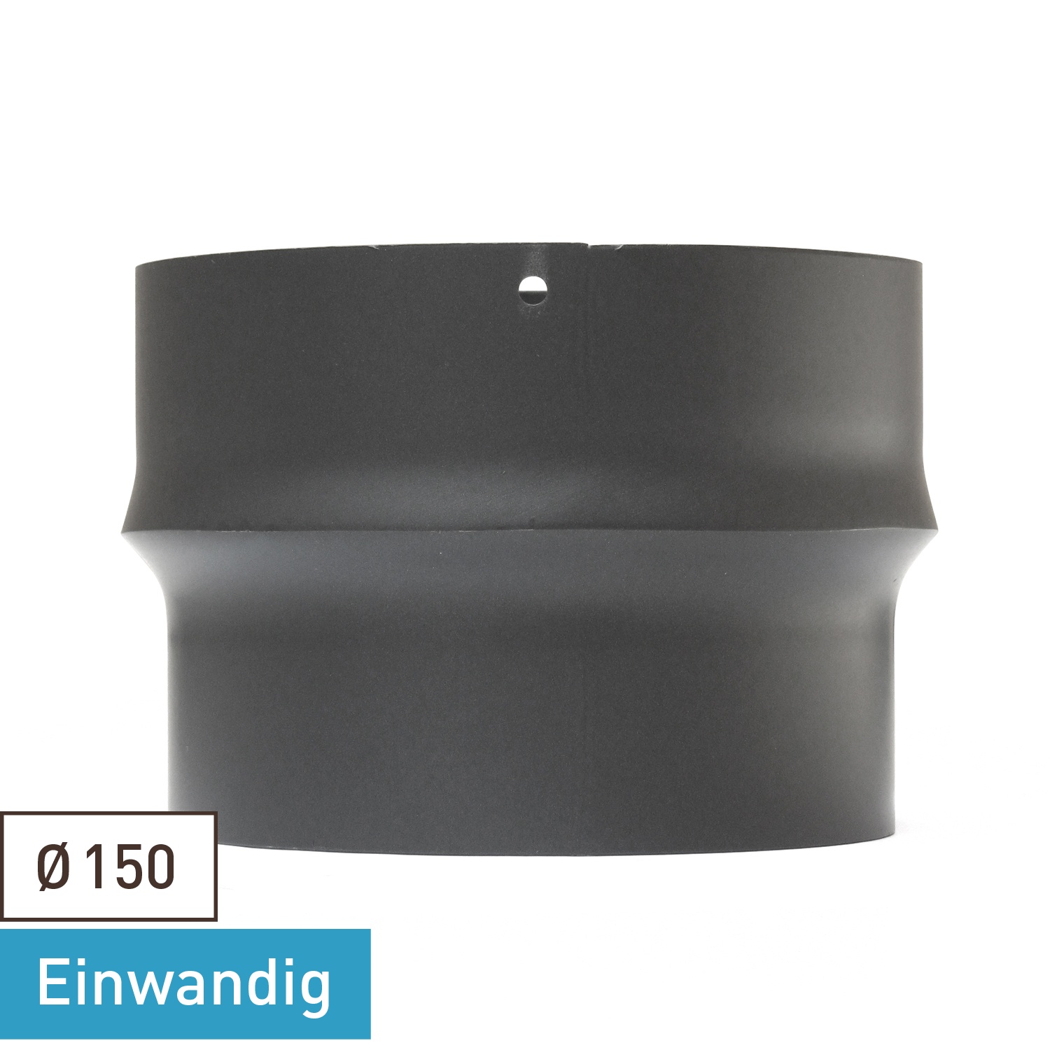 Raik Basic Erweiterung 150mm – 180mm gussgrau für Rauchrohr / Ofenrohr
