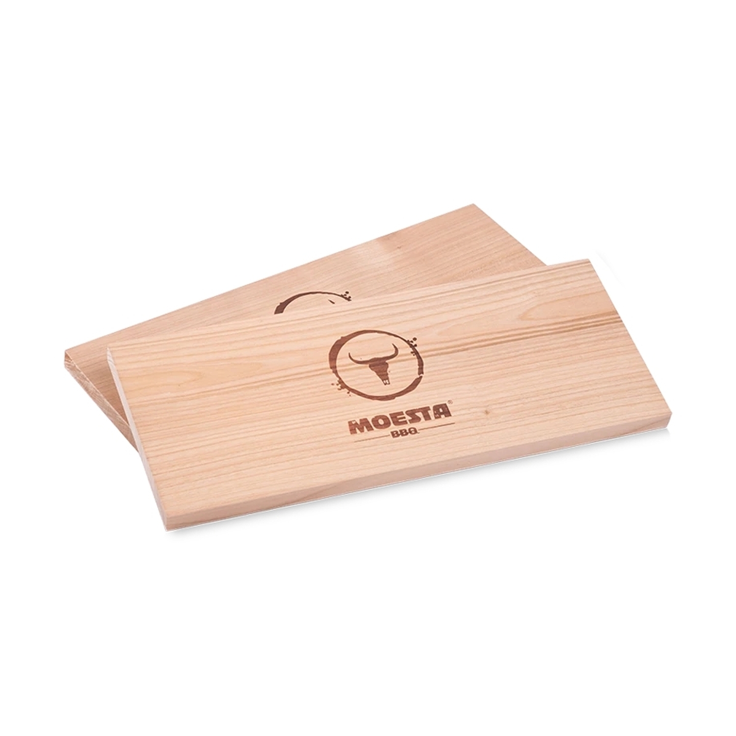Moesta Holzplanke Räucherbrett Erle 2er Set