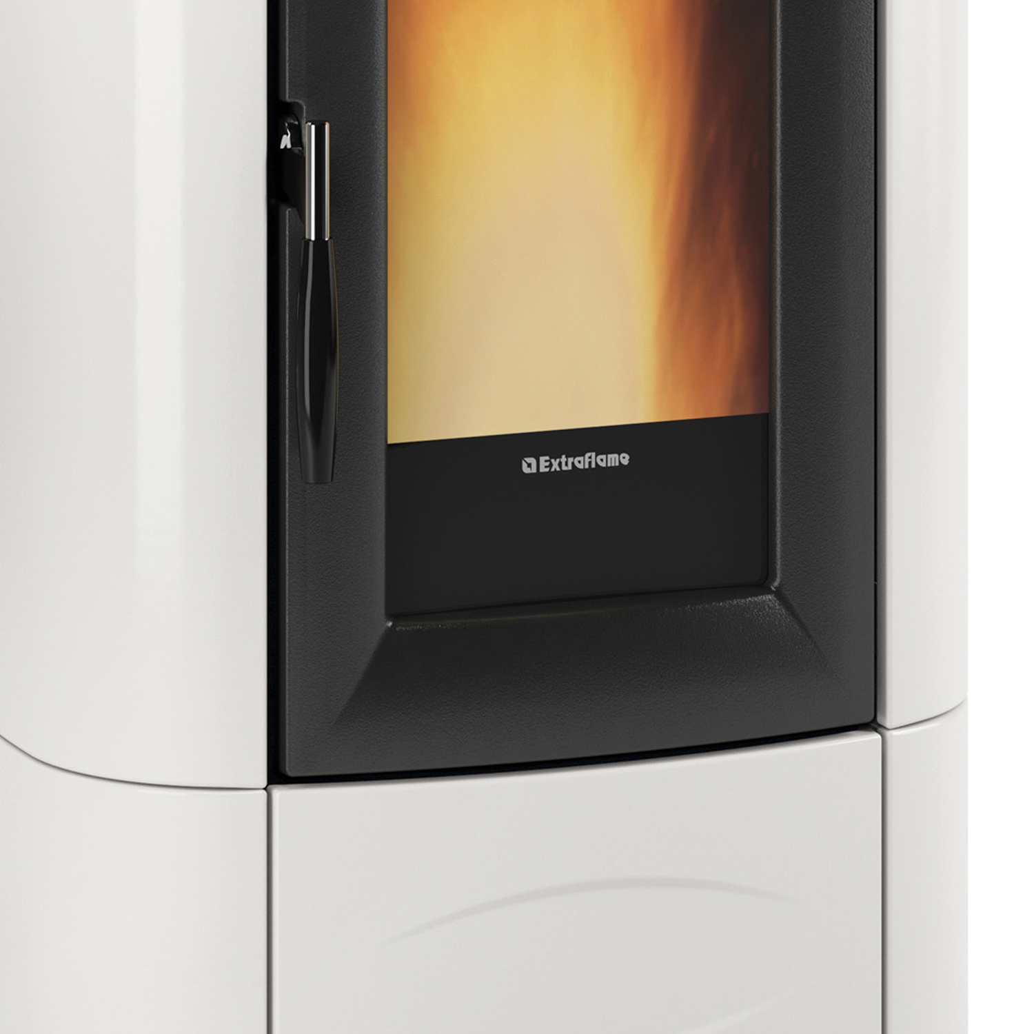 Extraflame Evolution Line Isidora Idro H16 wasserführender Pelletofen Weiß