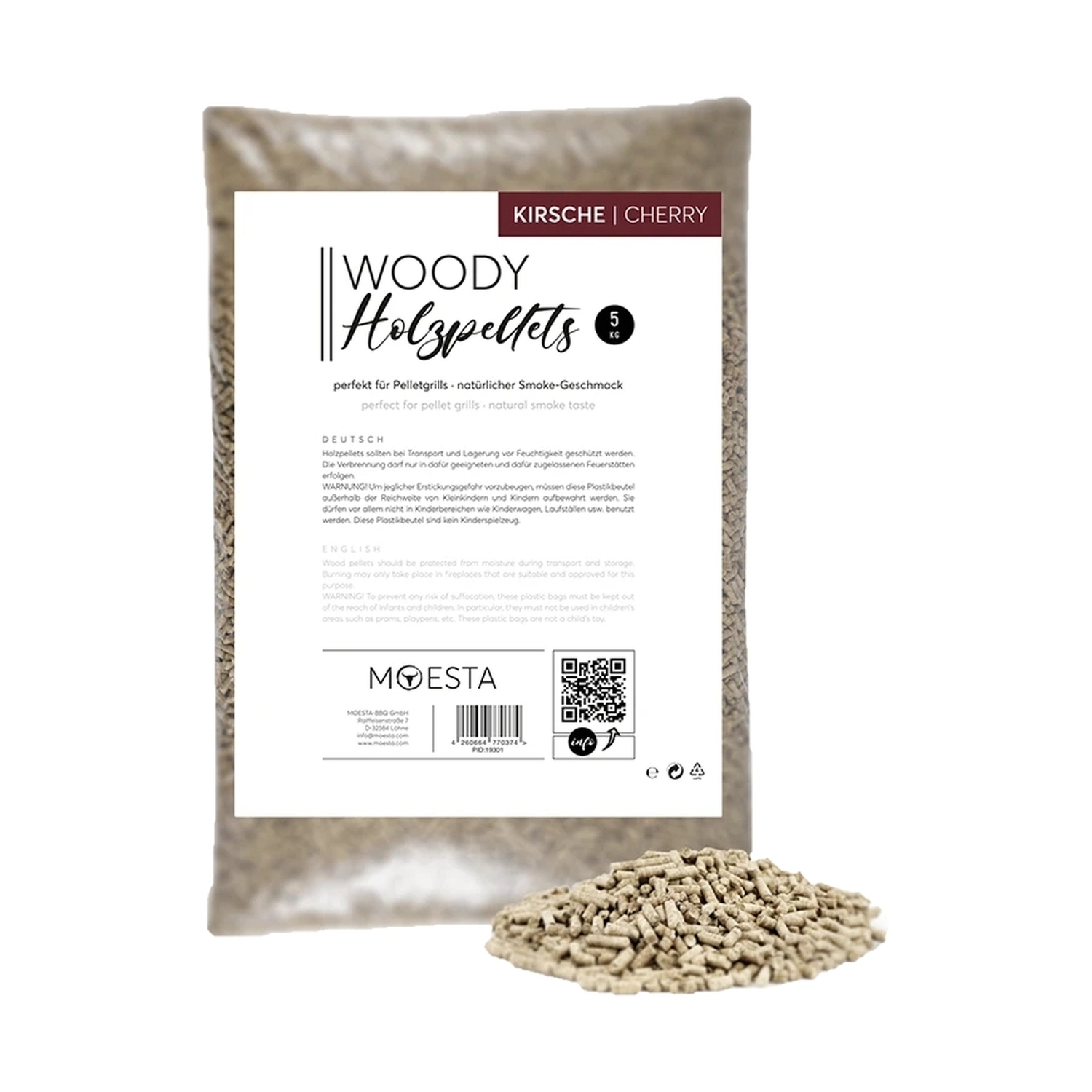 Moesta Holzpellets Kirsche 5 kg