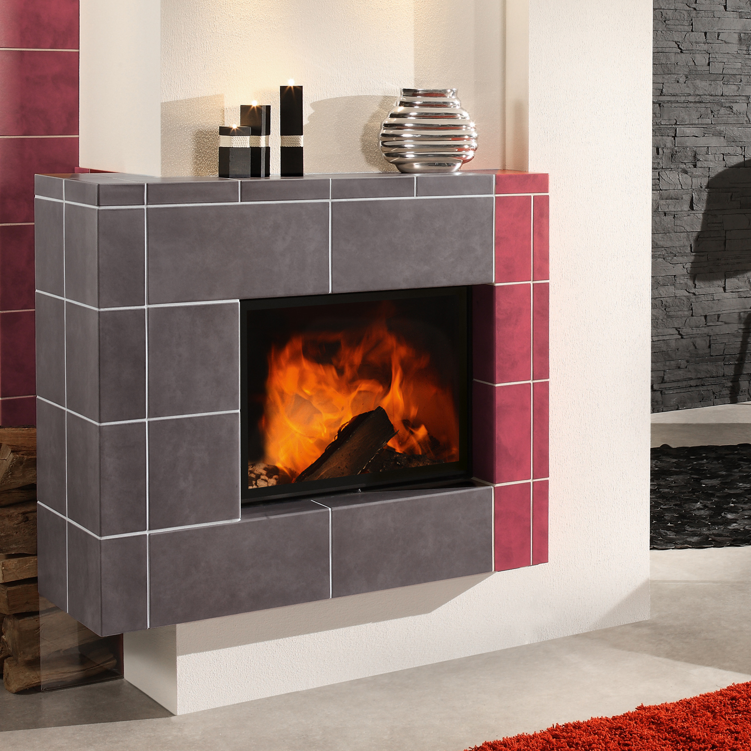 Spartherm Varia 1V H2O 8 kW wasserführender Kamineinsatz links Spartherm Varia 1V H2O 8 kW wasserführender Kamineinsatz links