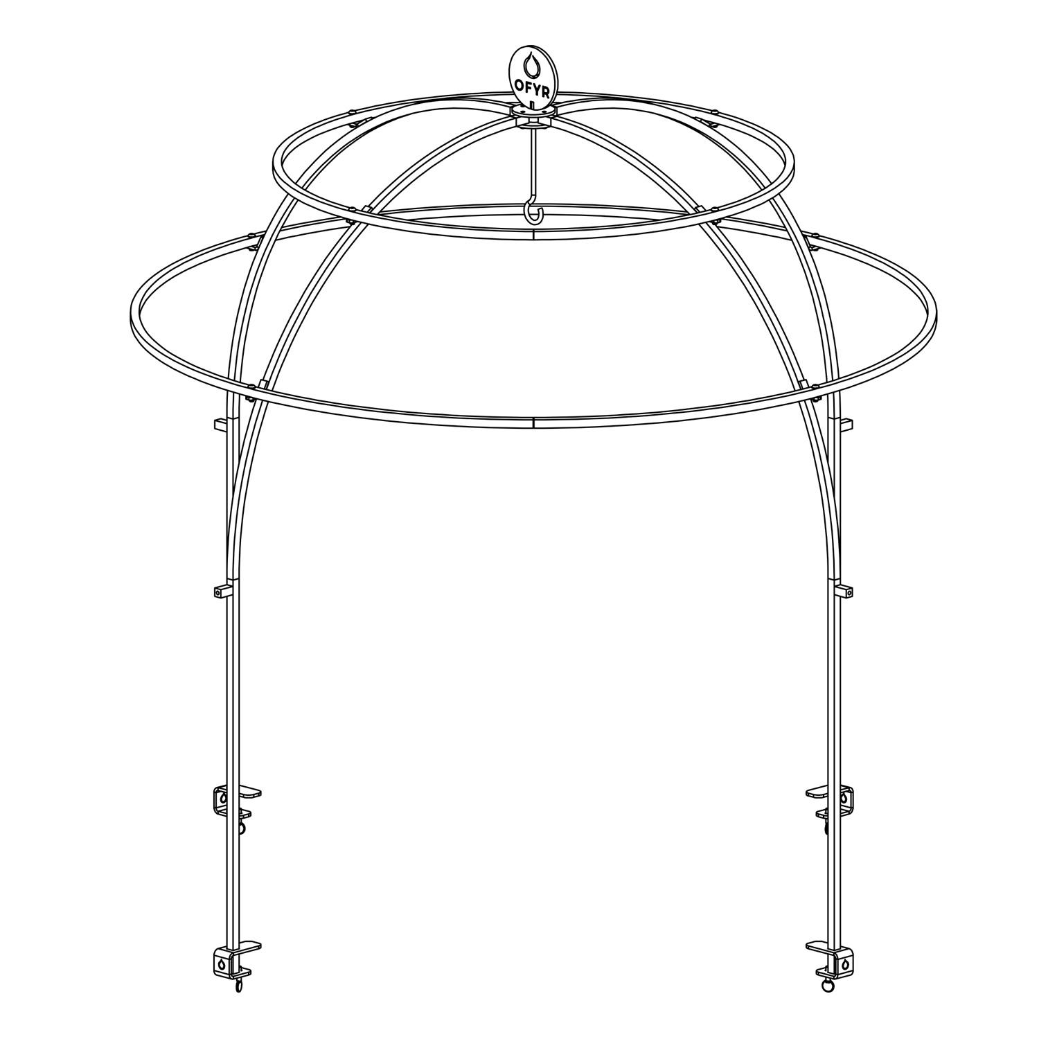 OFYR Cage 120 für Grill- und Feuerstelle 120 PRO+ OFYR Cage 120 für Grill- und Feuerstelle 120 PRO+